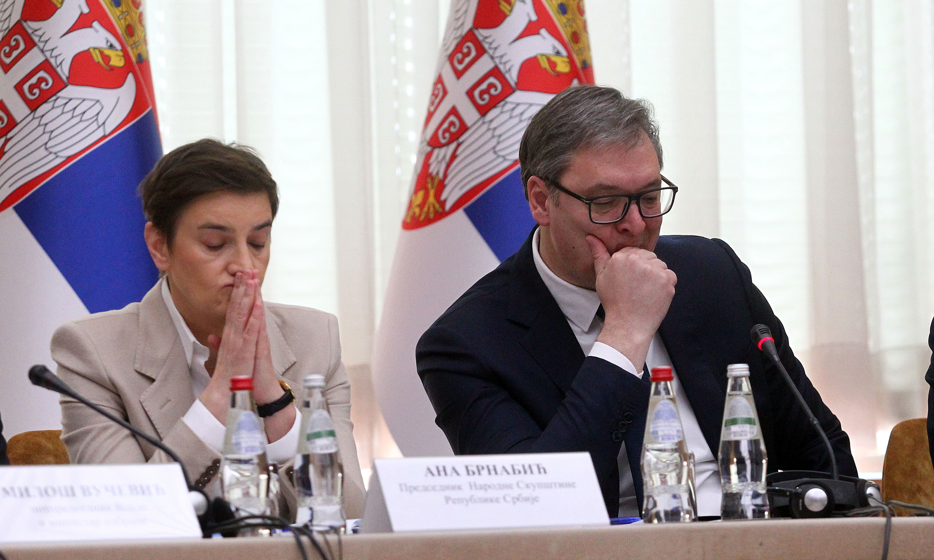 The President of the Republic of Serbia Aleksandar Vucic attended the extraordinary session of the Government of the Republic of Serbia held in the Palace of Serbia.