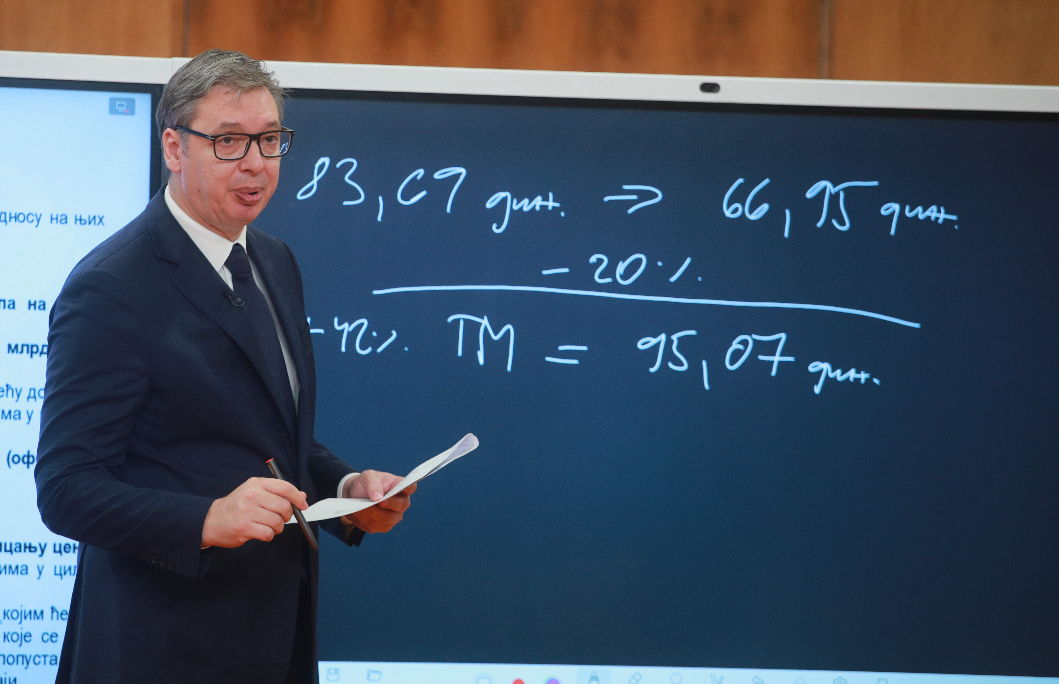 At the Palace of Serbia, the President of the Republic of Serbia presented a new package of economic measures to improve the living standards of citizens.