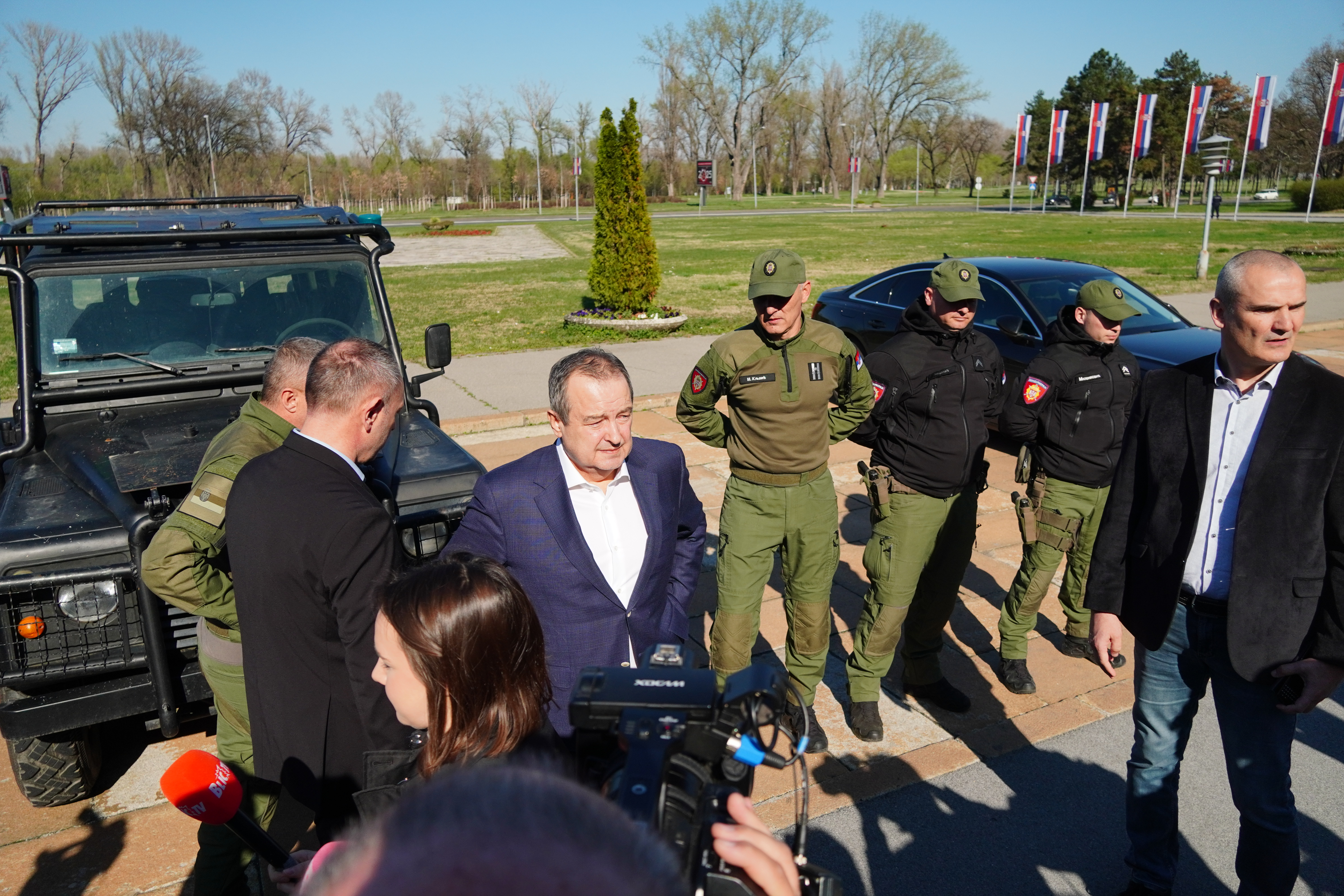 Minister of Interior Ivica Dacic stated at a press conference that the Serbian police have never used any illegal means not permitted by the Law on Police, including sound cannons, and stated that the police only use sound means for warning.
