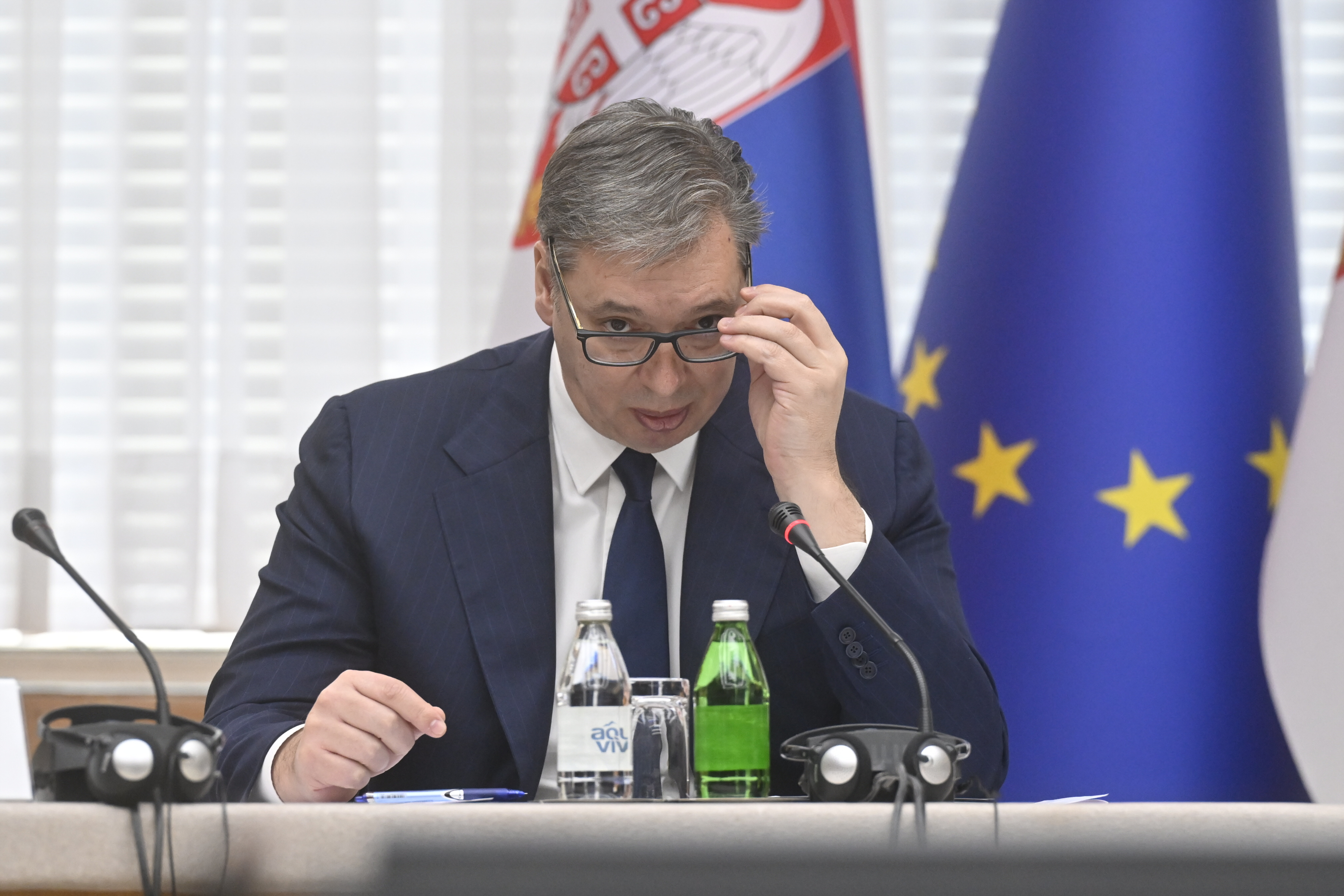 The Government of the Republic of Serbia held a session at the Palace of Serbia, which, at the invitation of the Prime Minister of the Republic of Serbia Milos Vucevic, was also attended by the President of the Republic of Serbia Aleksandar Vucic.