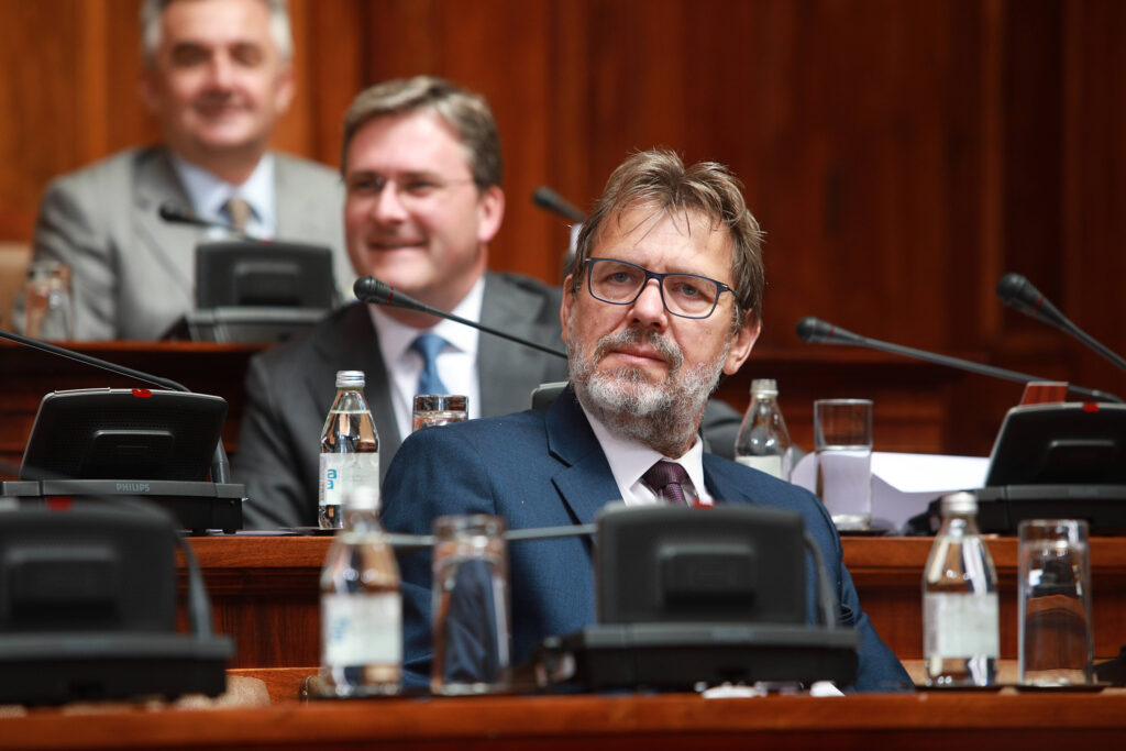 žigmanov Beograd, 31.07.2024. - Vanredna sednica Skupstine Srbije nastavljena je danas u Domu Narodne skupstine. (BETAPHOTO/MILOS MISKOV)
