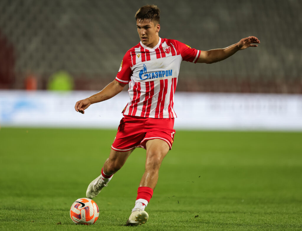 Jovan Sljivic during the Mozzart Super Liga Season 2023/2024 match between Crvena Zvezda and Vojvodina at stadium Rajko Mitic (Marakana) on July 30, 2023 in Belgrade, Serbia. (Photo by Srdjan Stevanovic/Starsport.rs ©)