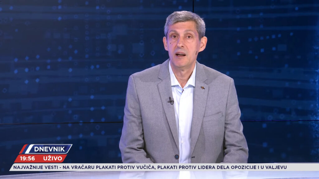 Goran Roglić, dekan Hemijskog fakulteta, gost, emisija Dnevnik Foto: Nova