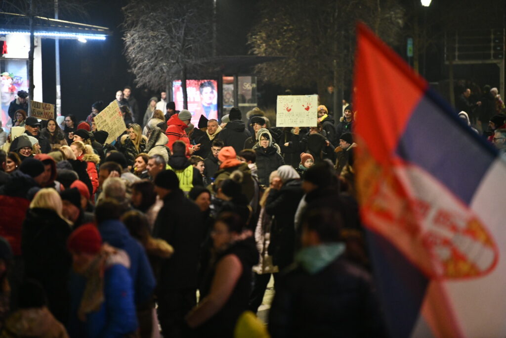 Beograd 06.02.2025. Dom vazduhoplovstva u Zemunu, Zemun, protest, podrška studentima, studentski protest, studenti Foto: Vesna Lalić/Nova.rs
