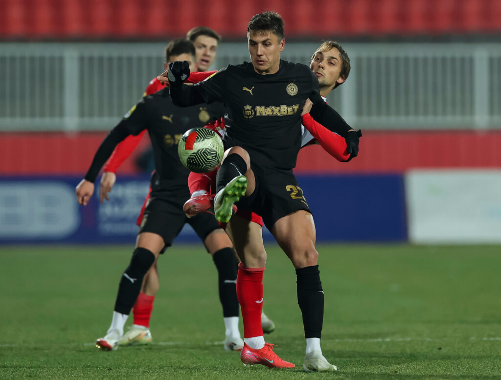 during the Mozzart Super Liga 2024/2025 Play Off match between Vojvodina and Partizan at stadium Karadjordje on October 02, 2025 in Novi Sad, Serbia. (Photo by Srdjan Stevanovic/Starsport.rs ©)