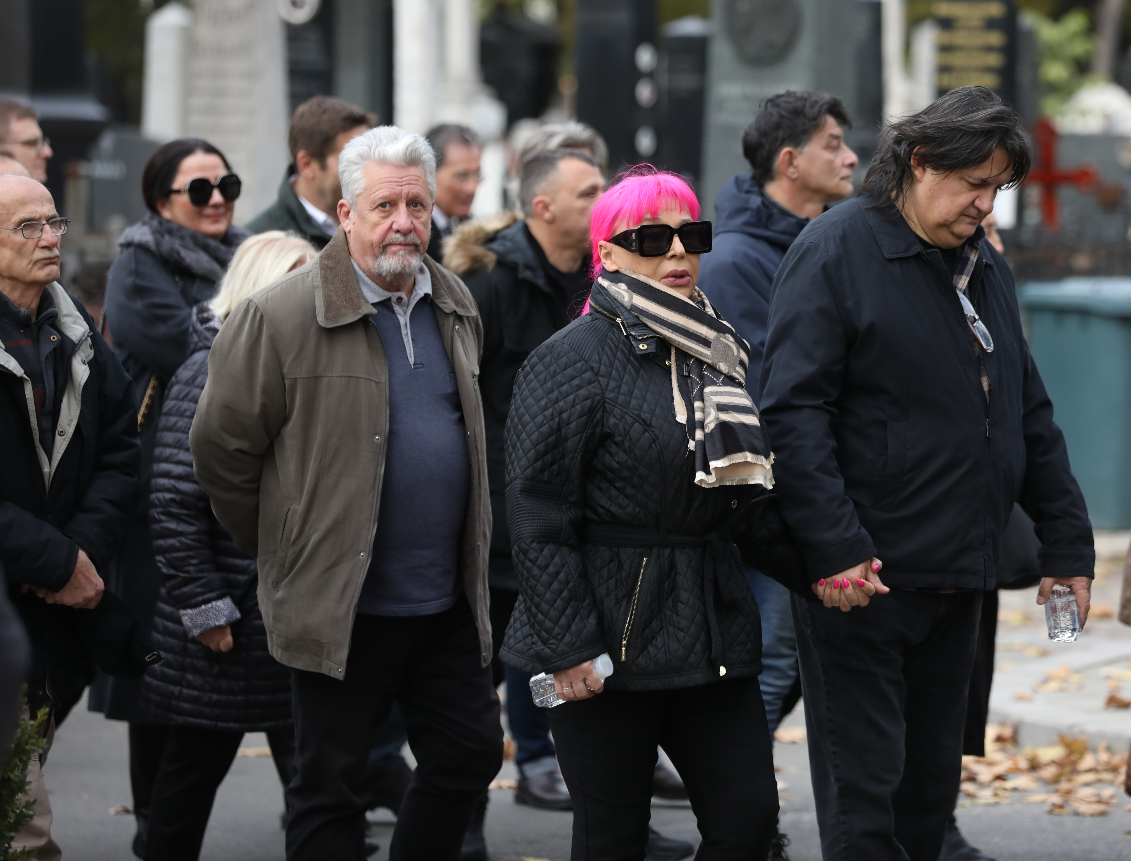 The mother of the owner of Pink Media Group Zeljko Mitrovic, Milenija Mitrovic was buried at the New Cemetery in Belgrade.Majka vlasnika Pink Media Group Zeljka Mitrovica, Milenija Mitrovic sahranjena je na Novom groblju u Beogradu.