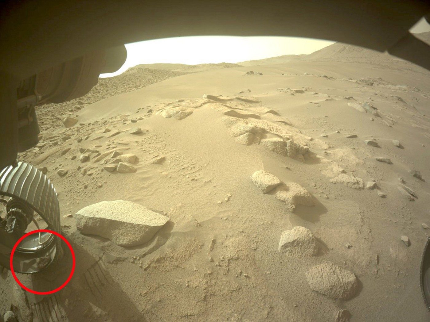 Mars rover makes a friend - called Dwayne the rock