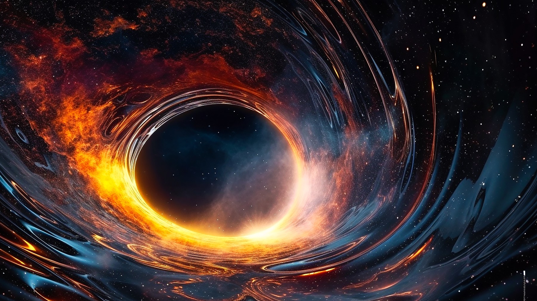 Graphical representation of a massive black hole in a distant galaxy. AI generativ,Image: 786172905, License: Royalty-free, Restrictions: , Model Release: no, Credit line: Dzinnik Darius / Panthermedia / Profimedia