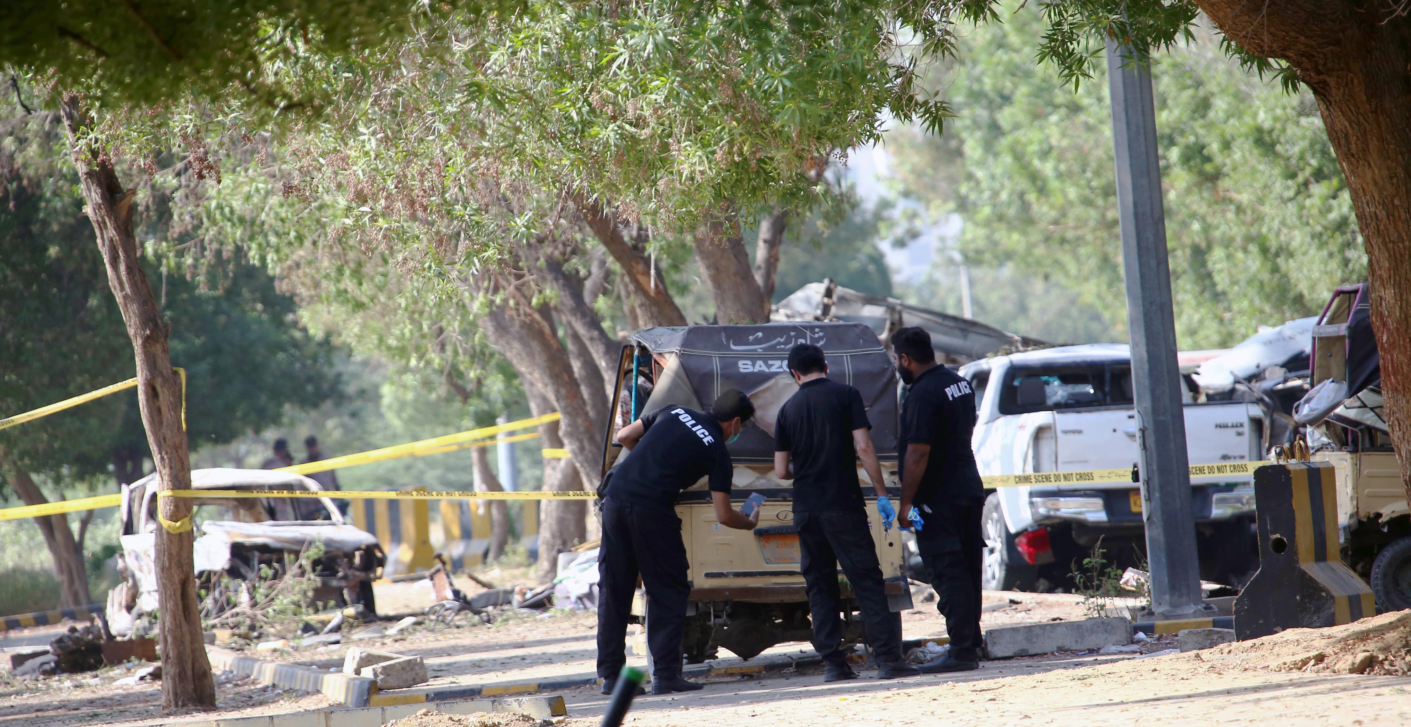 At least two Chinese nationals killed in attack near airport in Pakistan