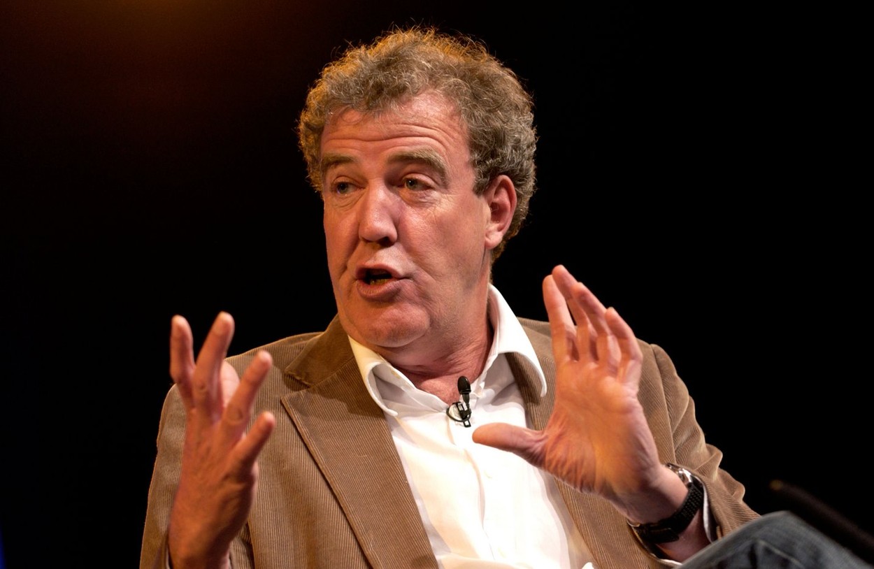 Jeremy Clarkson Top Gear presenter, journalist, author, writer, broadcaster pictured at Hay Festival 2008 Hay on Wye Wales UK