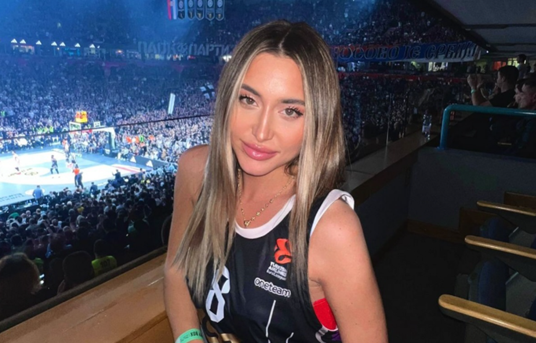 Italijanka na meču Partizana