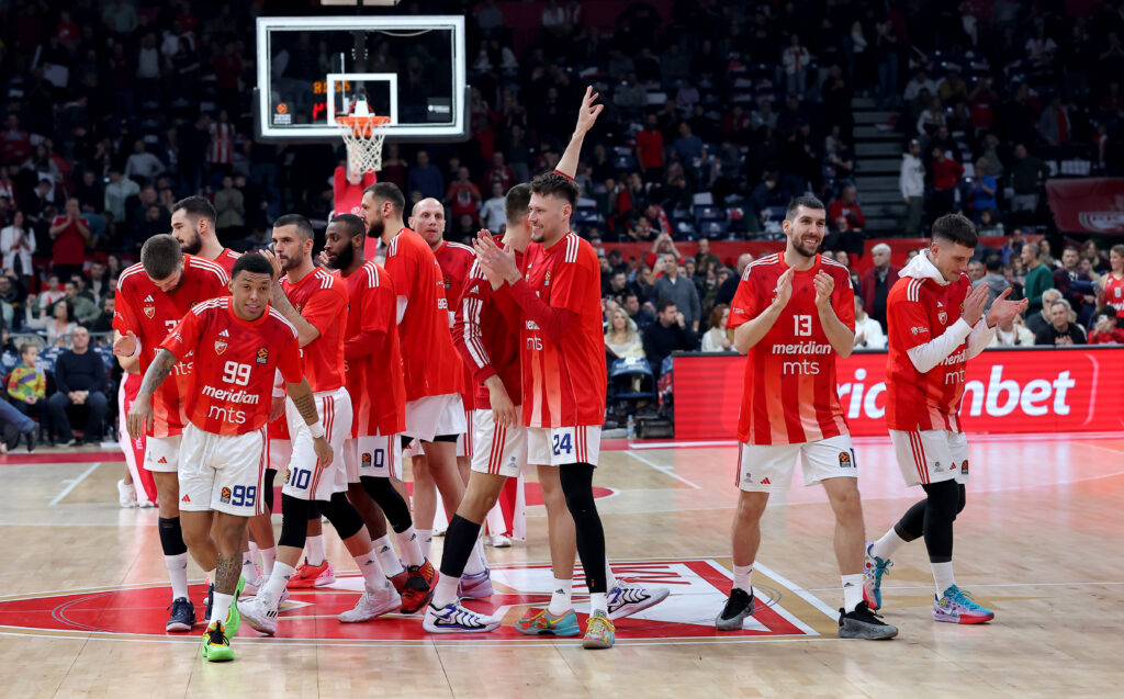 during regular season round 15 Euroleague basketball match between Crvena Zvezda (Red Star) and Olympiacos in Belgrade, Serbia on Dec. 13, 2024.
photo: Pedja Milosavljevic/STARSPORT