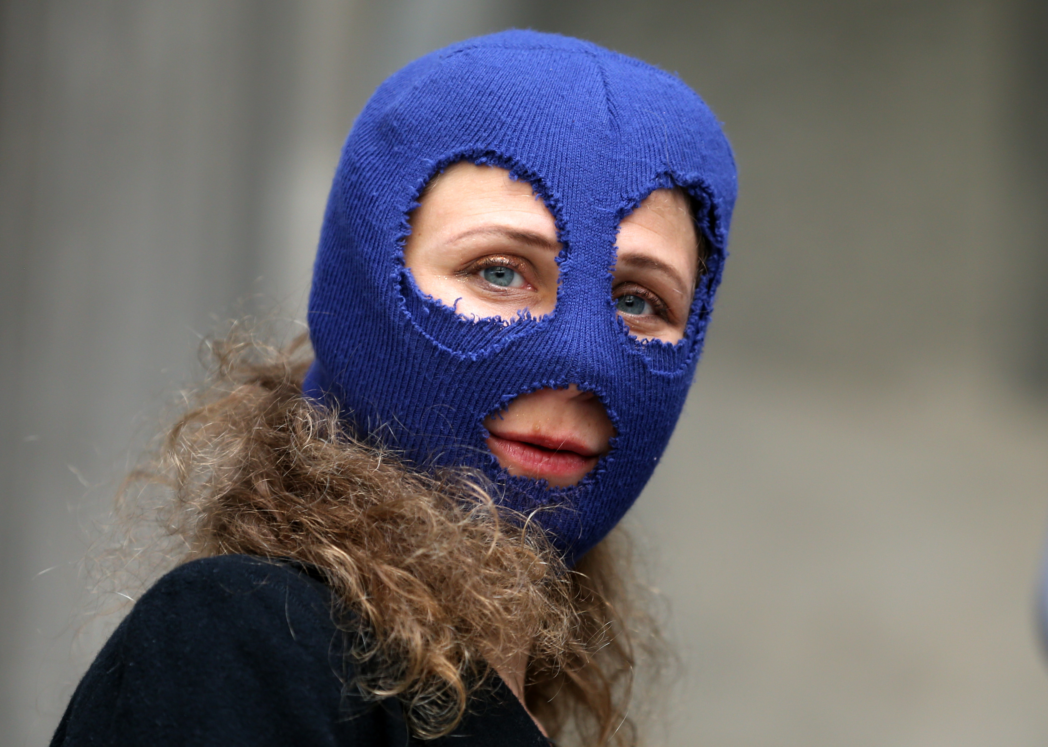 Pussy Riot rally for Chechen LGBTQ rights in front of Australian Parliament