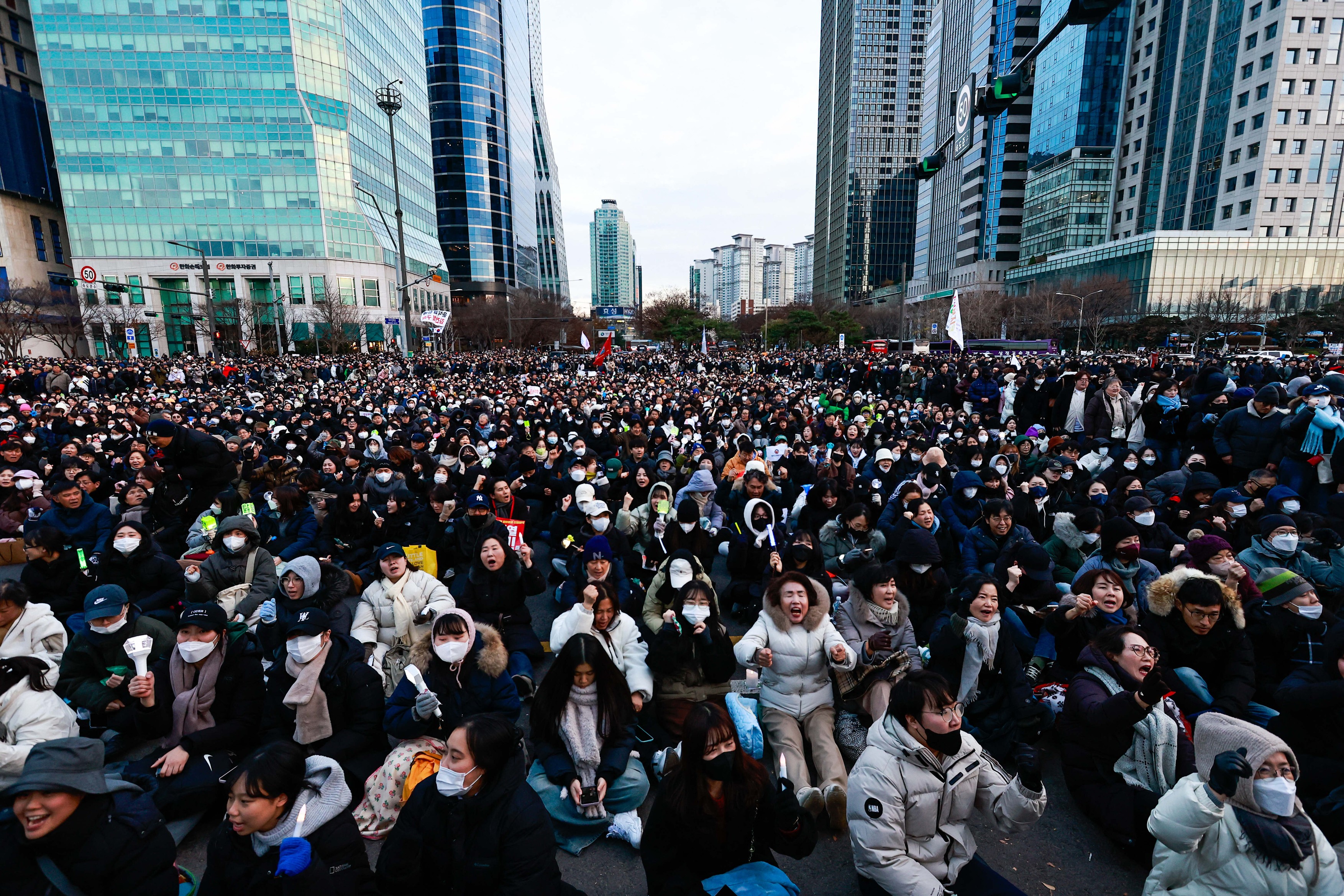 Strike, protests against president Yoon Suk Yeol in South Korea