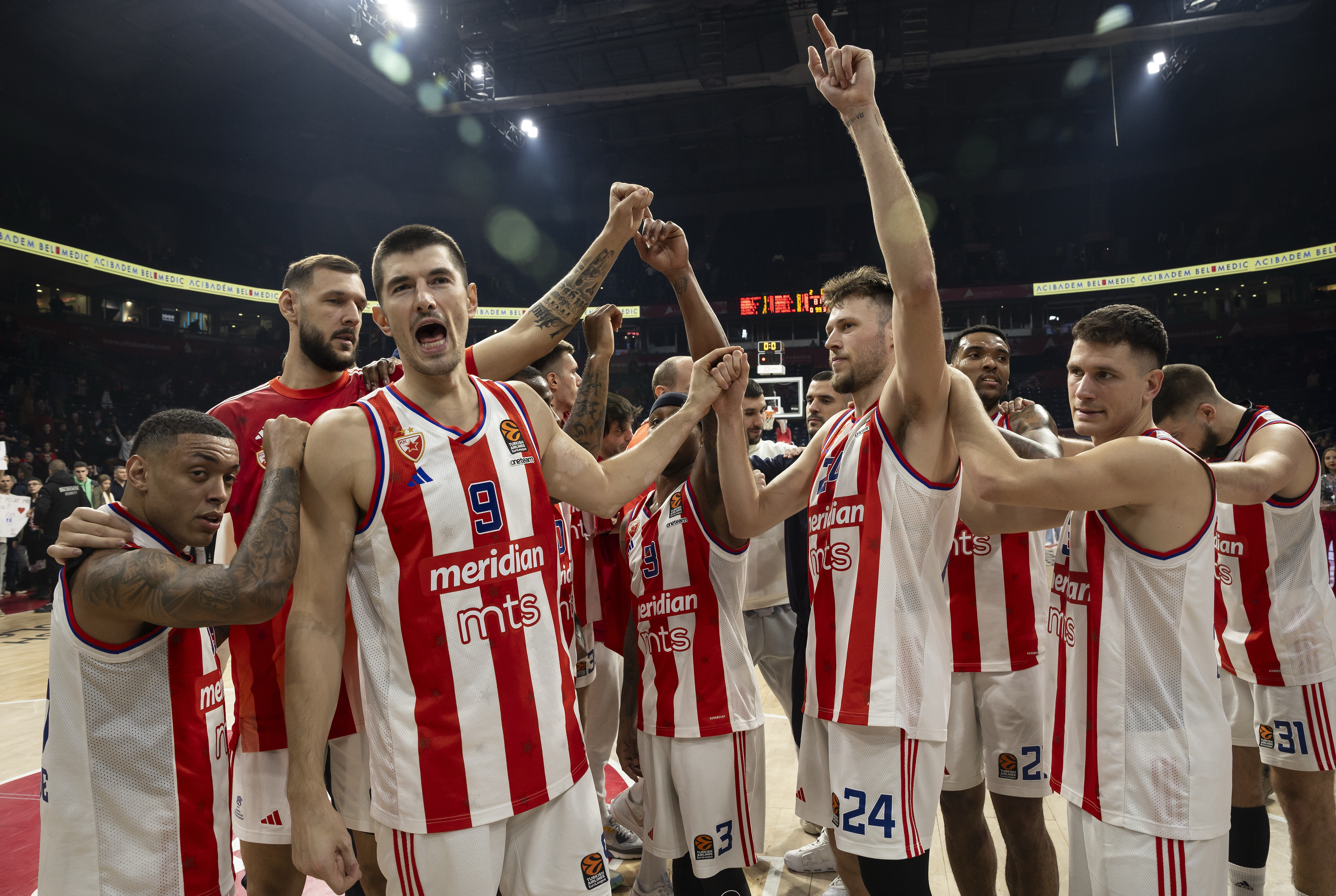 during the 2024/2025 Turkish Airlines EuroLeague match between Crvena Zvezda Meridianbet Belgrade and Maccabi at Belgrade Arena on December 20, 2024 in Belgrade, Serbia. (Photo by Srdjan Stevanovic/Starsport.rs ©)