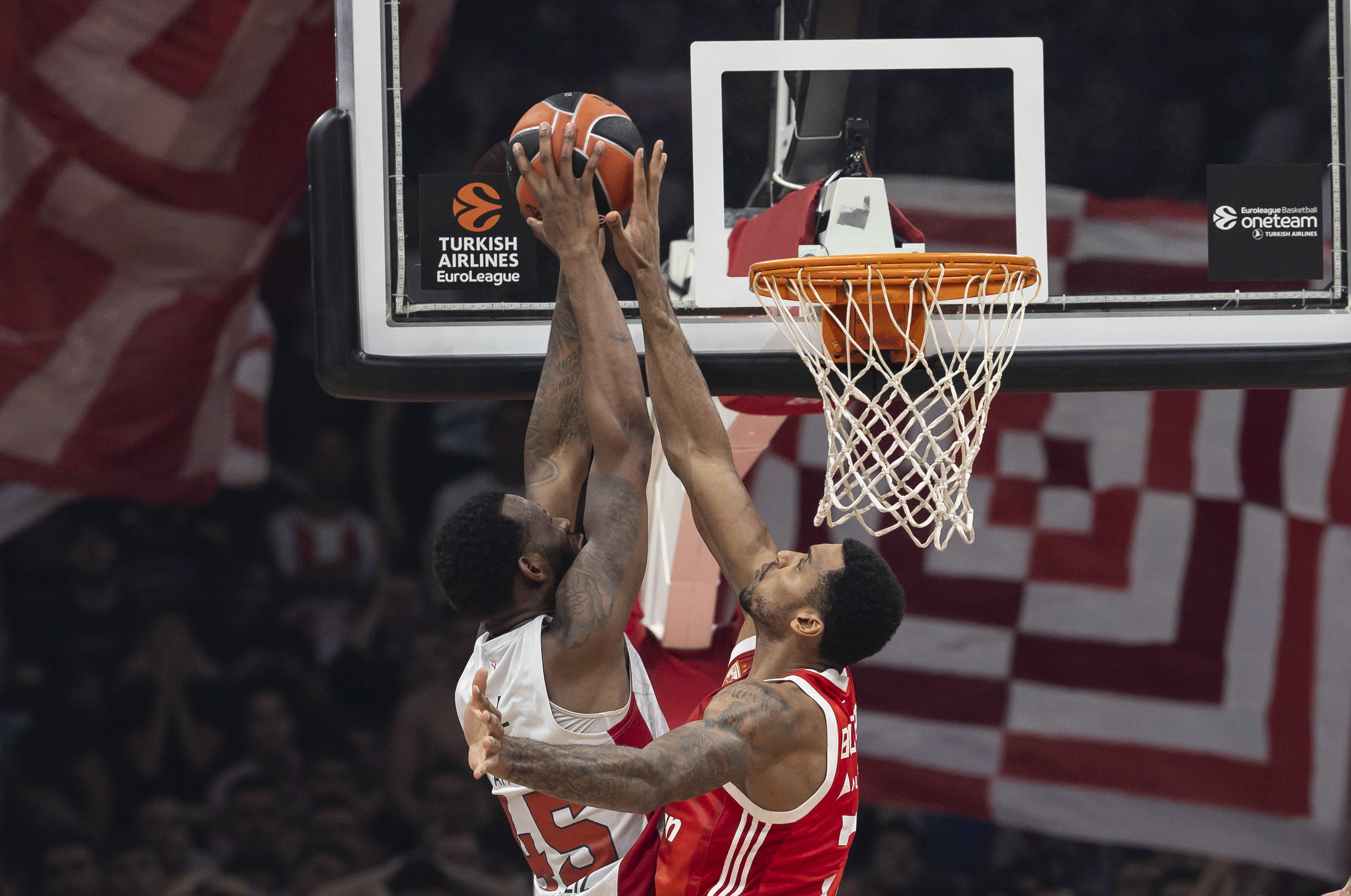 during the 2024/2025 Turkish Airlines EuroLeague match between Crvena Zvezda Meridianbet Belgrade v Baskonia Vitoria Gasteiz at Stark Arena on October  09, 2024 in Belgrade, Serbia. (Photo by Srdjan Stevanovic/Starsport.rs ©)