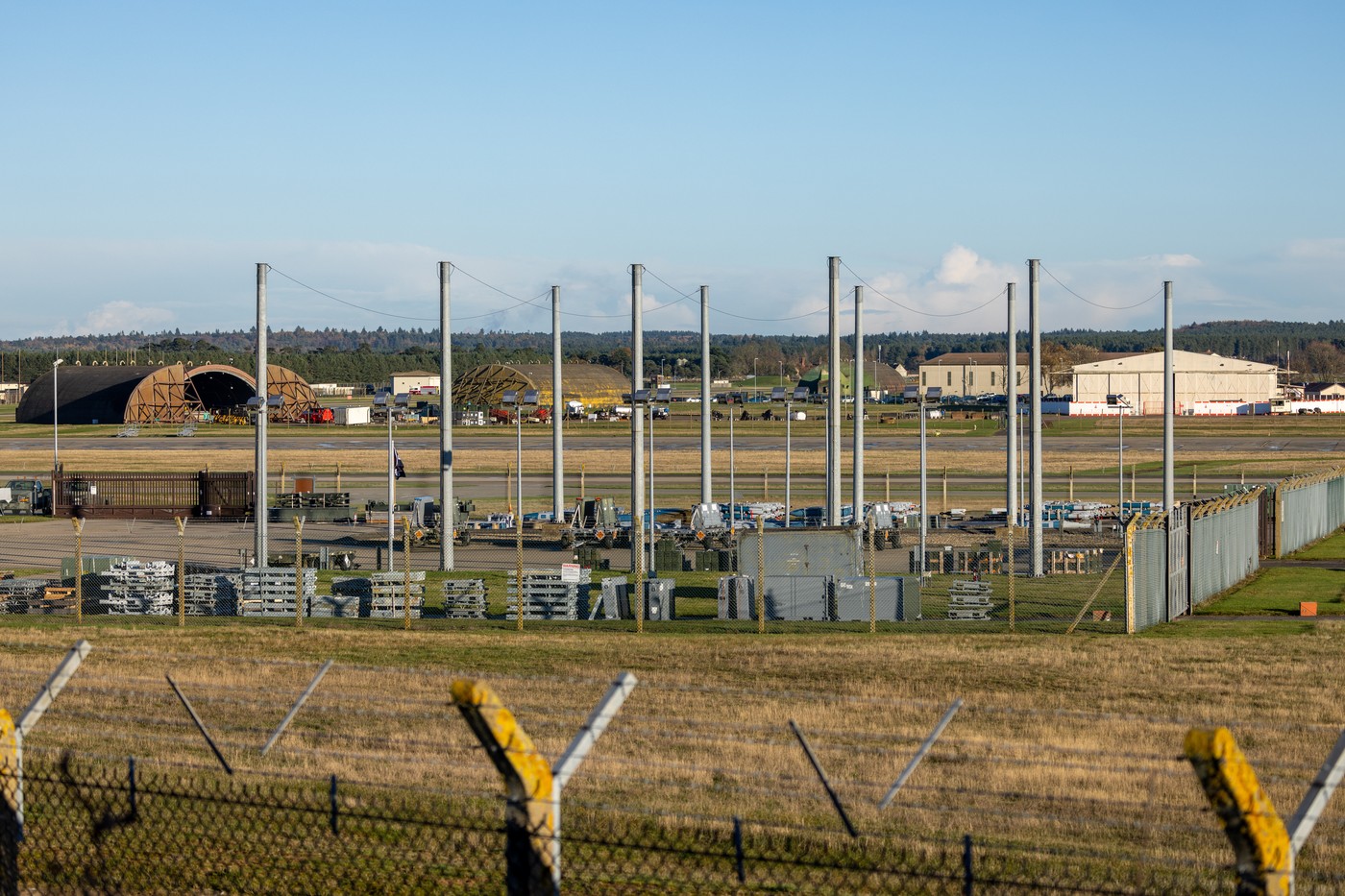 EXCLUSIVE: Legoland Flag Removed From Ammunitions Depot At Britain?s Largest American Air Base - 09 Dec 2024