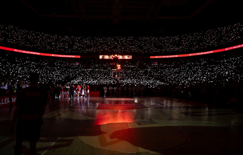 during the 2024/2025 Turkish Airlines EuroLeague match between Crvena Zvezda Meridianbet Belgrade v FC Barcelona - Turkish Airlines EuroLeague Gasteiz at Belgrade Arena on October  18, 2024 in Belgrade, Serbia. (Photo by Vatroslav Hladny/Starsport.rs ©)