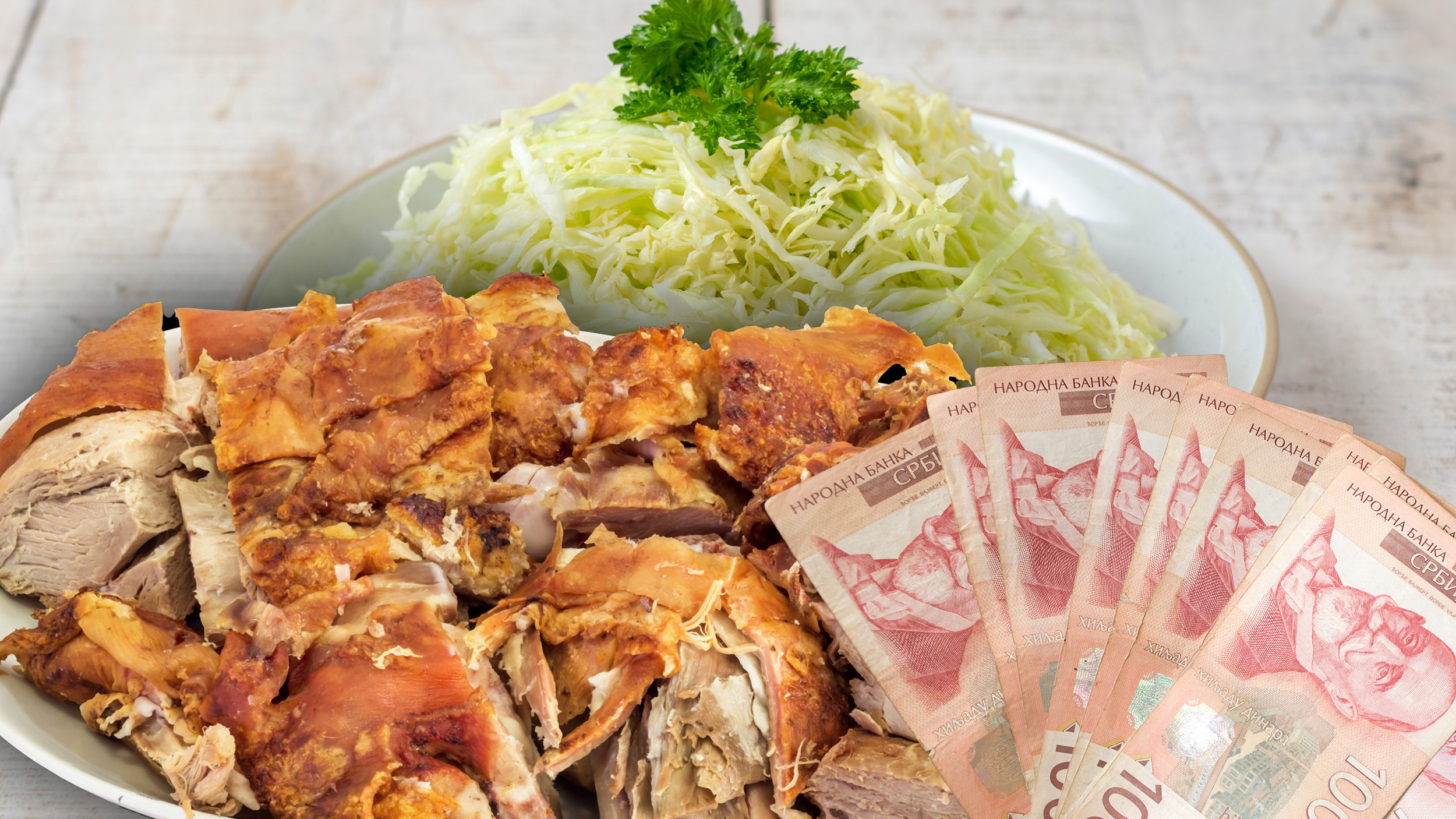 Pečenje, Salata, Novac, pare