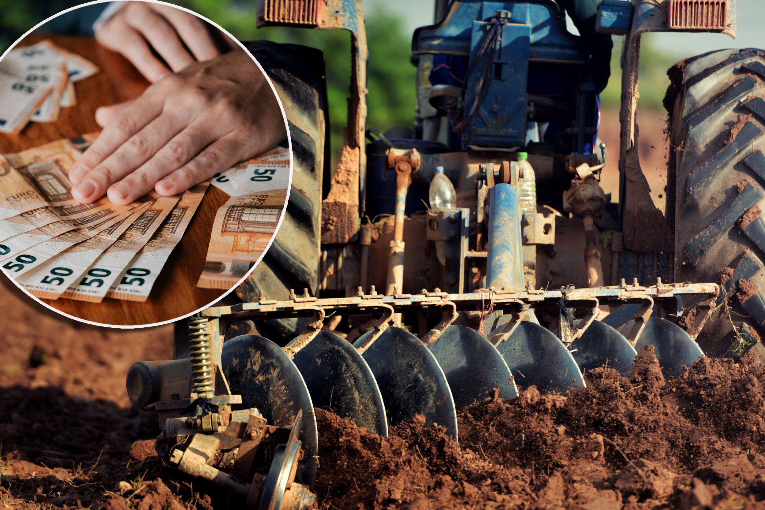 Agricultural,Workers,With,Tractors