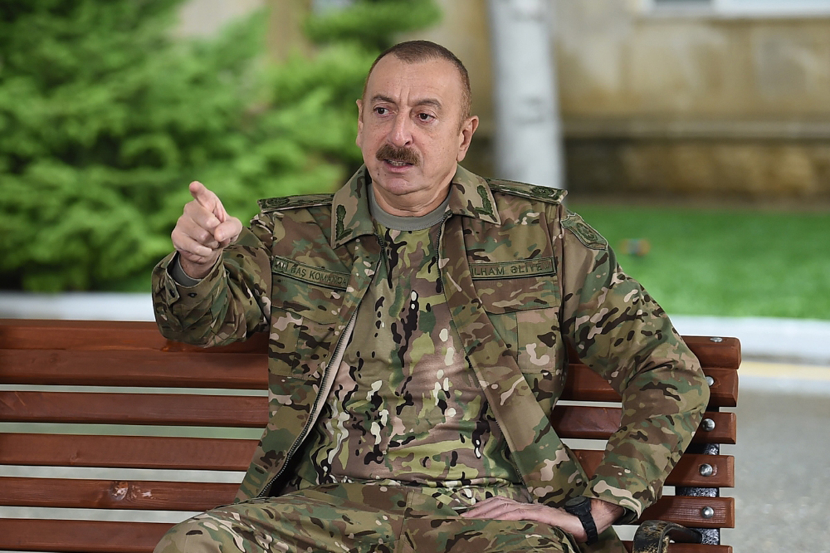 Azerbaijan's President Ilham Aliyev visits servicemen undergoing treatment