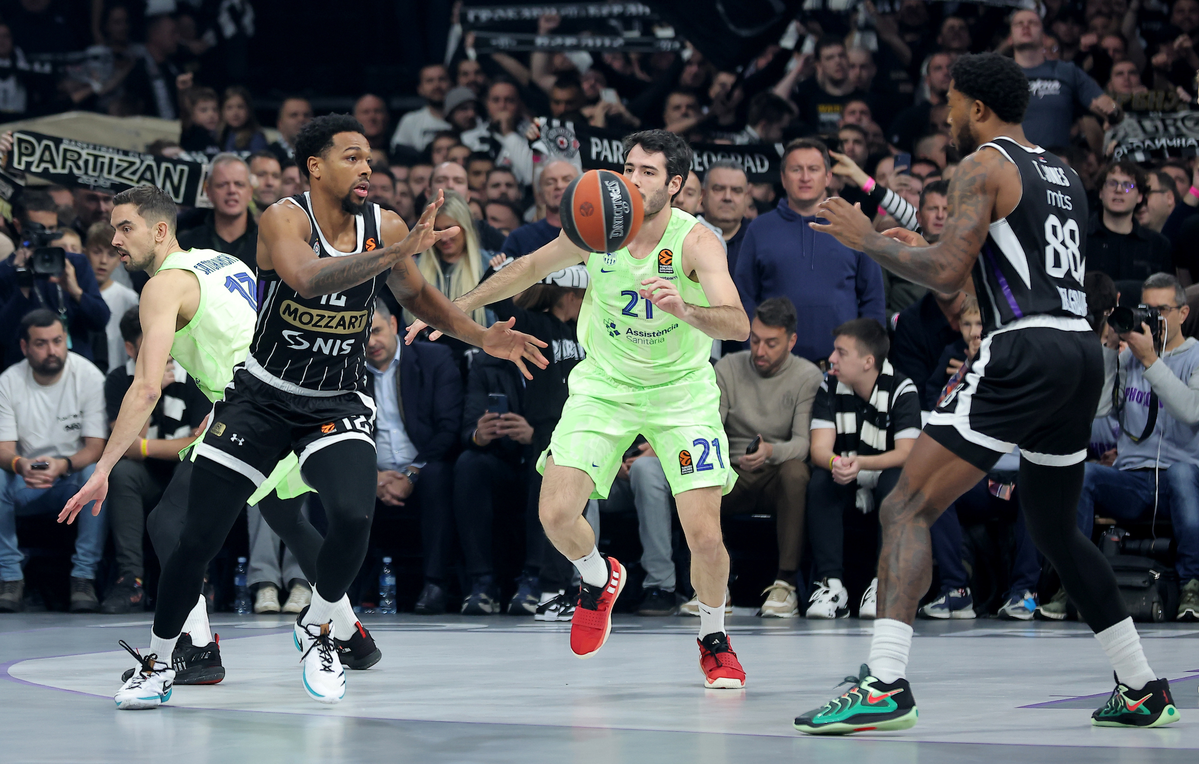Partizan v Barcelona, Euroleague basketball match, regular season, round 9