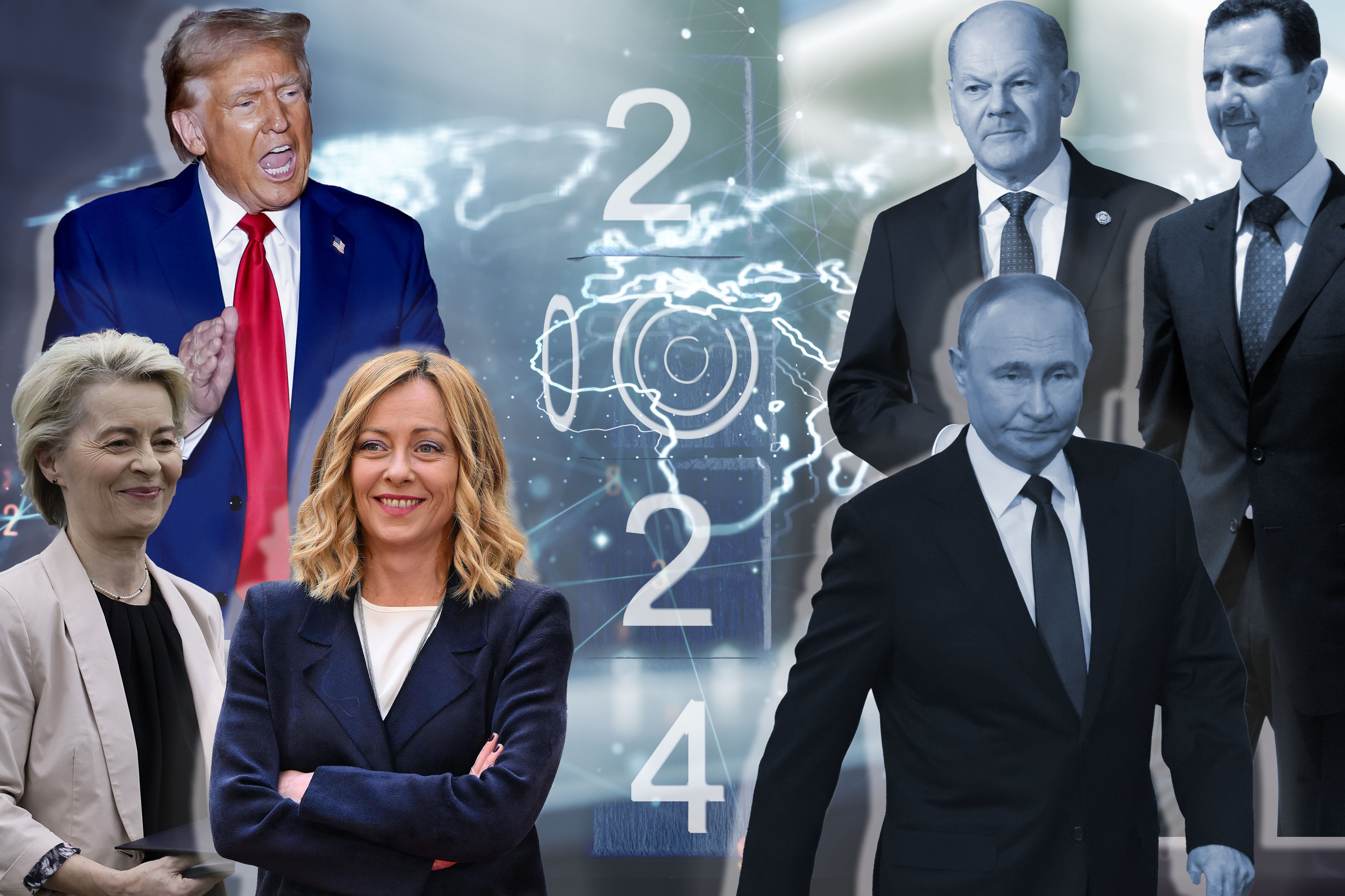 Double,Exposure,Of,Abstract,Digital,World,Map,Hologram,On,Contemporary