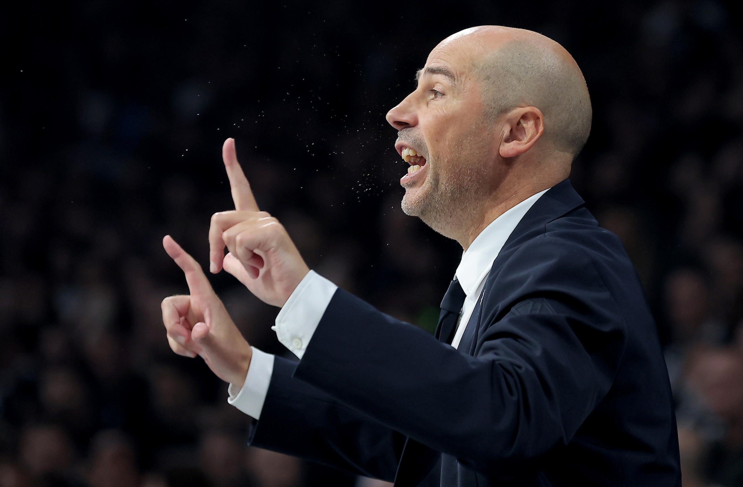 during regular season round 9 Euroleague basketball match between Partizan and Barcelona in Belgrade, Serbia on Nov. 13, 2024.
photo: Pedja Milosavljevic/STARSPORT