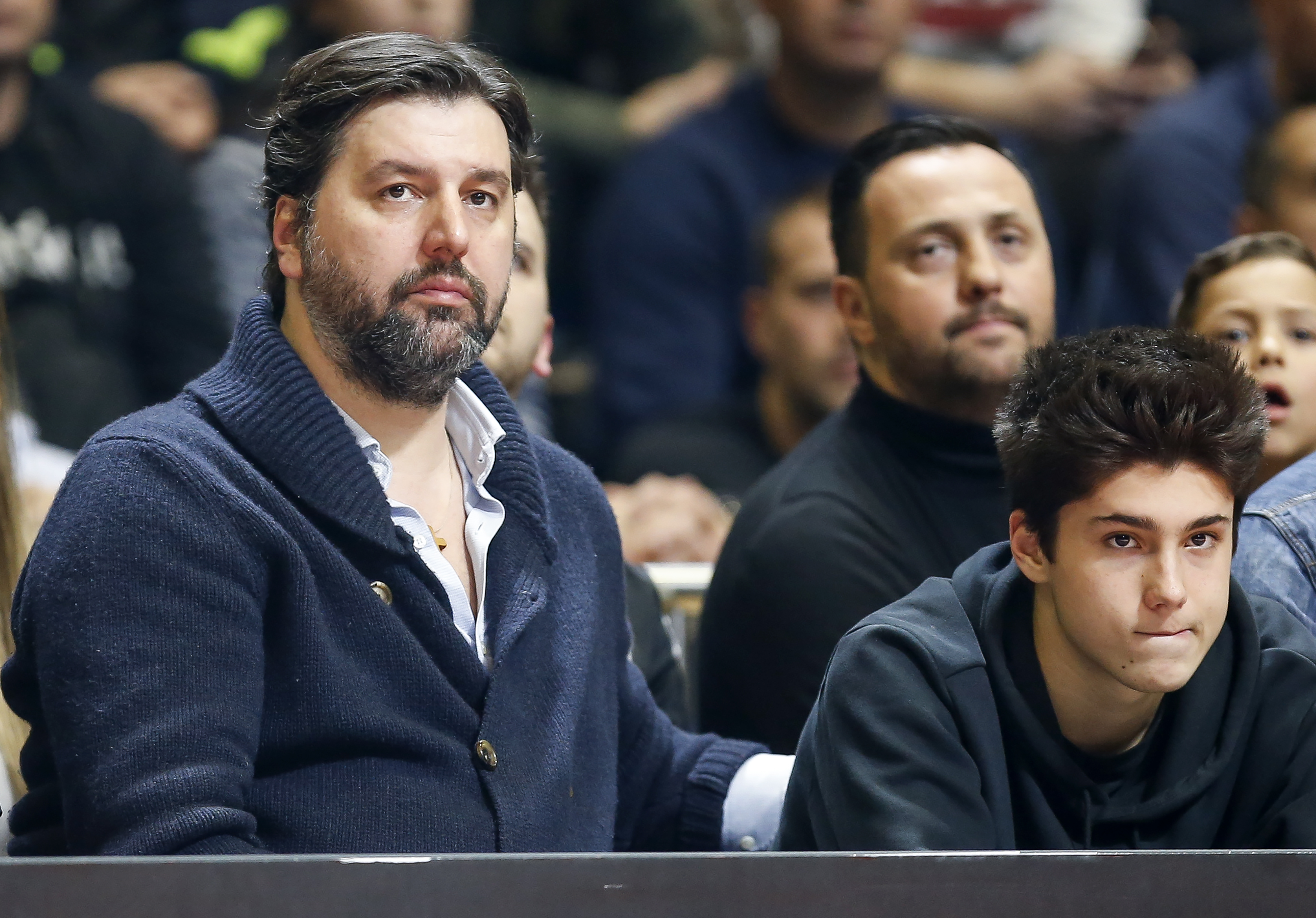 Kosarka EuroCup Top 16 season 2019/2020
Partizan v Darussafaka Tekfen Istanbul
Dejan Bodiroga (L) and his son sin Nikola Bodiroga (R)
Beograd, 29.01.2020.
foto: Srdjan Stevanovic/Starsportphoto ©