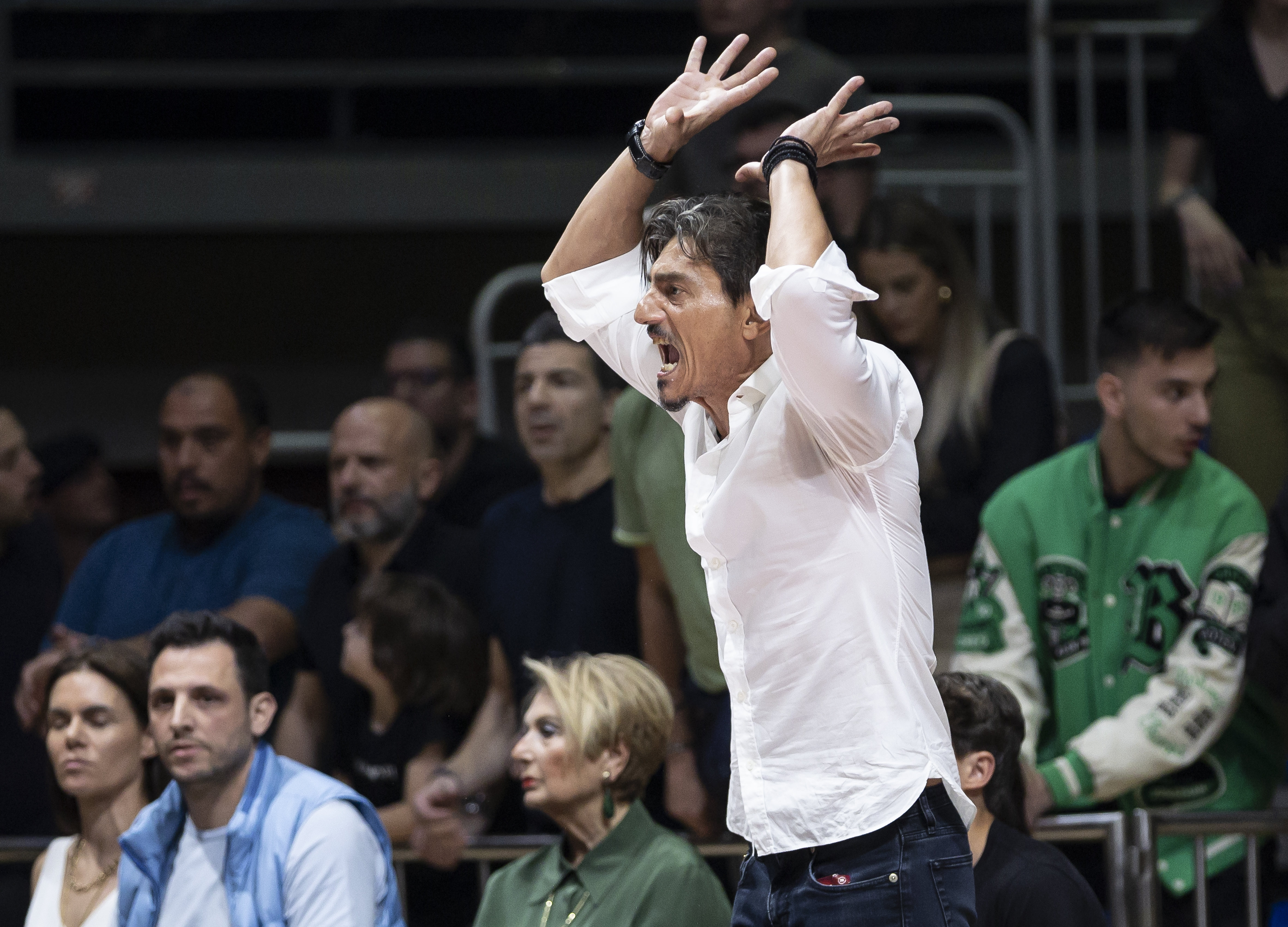 during the 2023/2024 Turkish Airlines EuroLeague Play Off Game 3 between Maccabi Tel Aviv v Panathinaikos Athens at Aleksandar Nikolic Hall on April 30, 2024 in Belgrade, Serbia. (Photo by Srdjan Stevanovic/Starsport.rs ©)