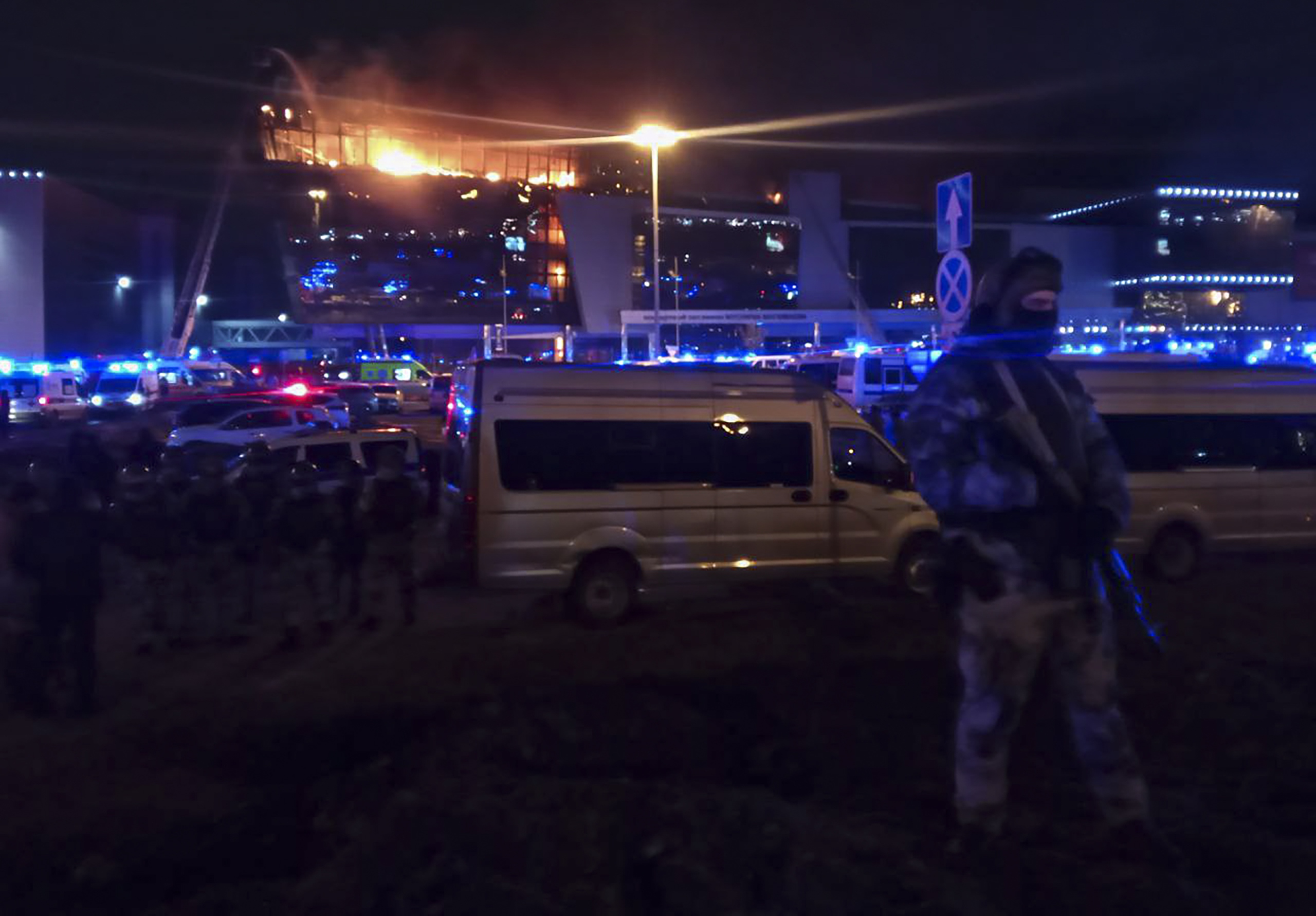 Shooting and fire in Crocus City Hall concert venue  Rusija pucnjava