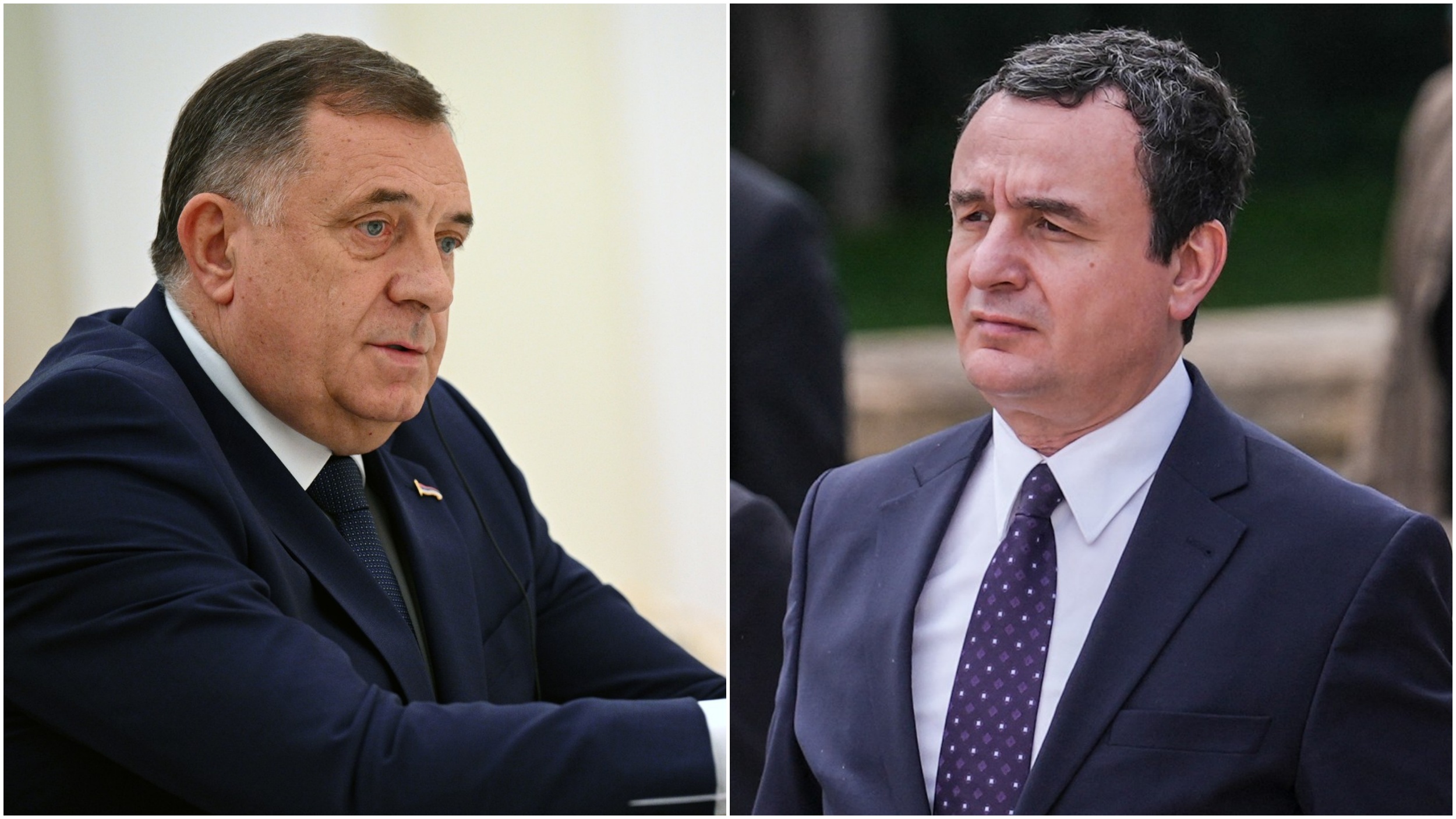 Milorad Dodik i Aljbin Kurti, kombo Foto: Alexey Filippov / Sputnik / AA/ABACA / Abaca Press / Profimedia
