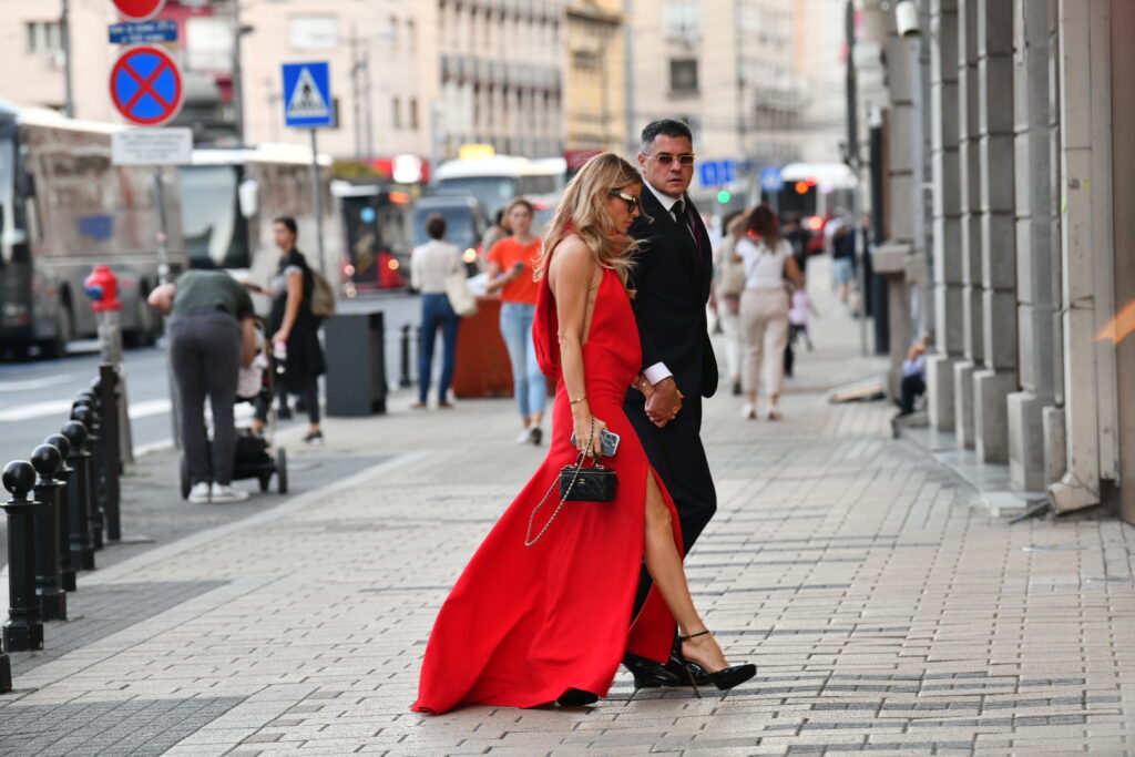 Beograd 23.09.2024 Square Nine Hotel večera donald tramp junior sa biznismenima iz srbije