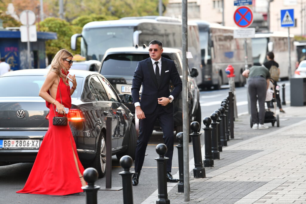 Beograd 23.09.2024 Square Nine Hotel večera donald tramp junior sa biznismenima iz srbije