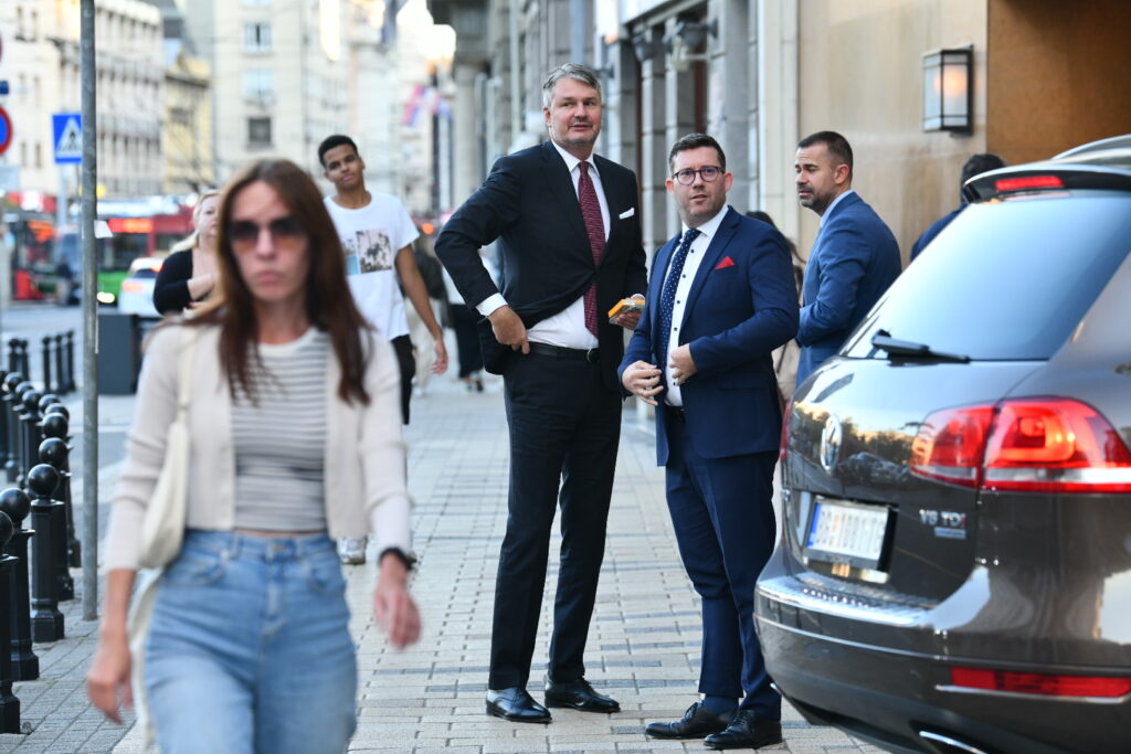 Beograd 23.09.2024 Square Nine Hotel večera donald tramp junior sa biznismenima iz srbije