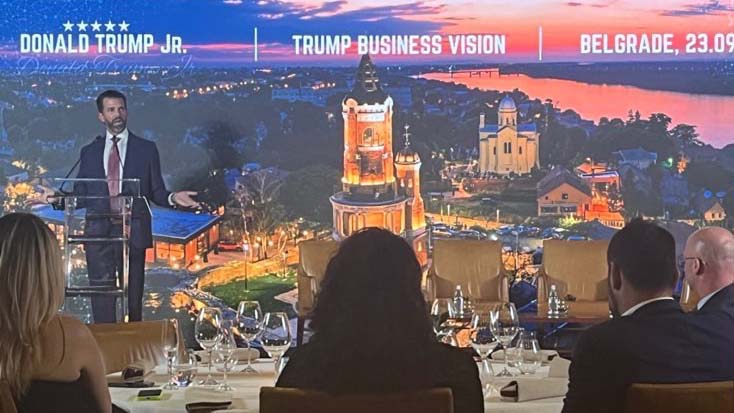 Donald Tramp Mlađi. Tajna večera, Skver najn, Square Nine, biznismeni Foto: Nova.rs