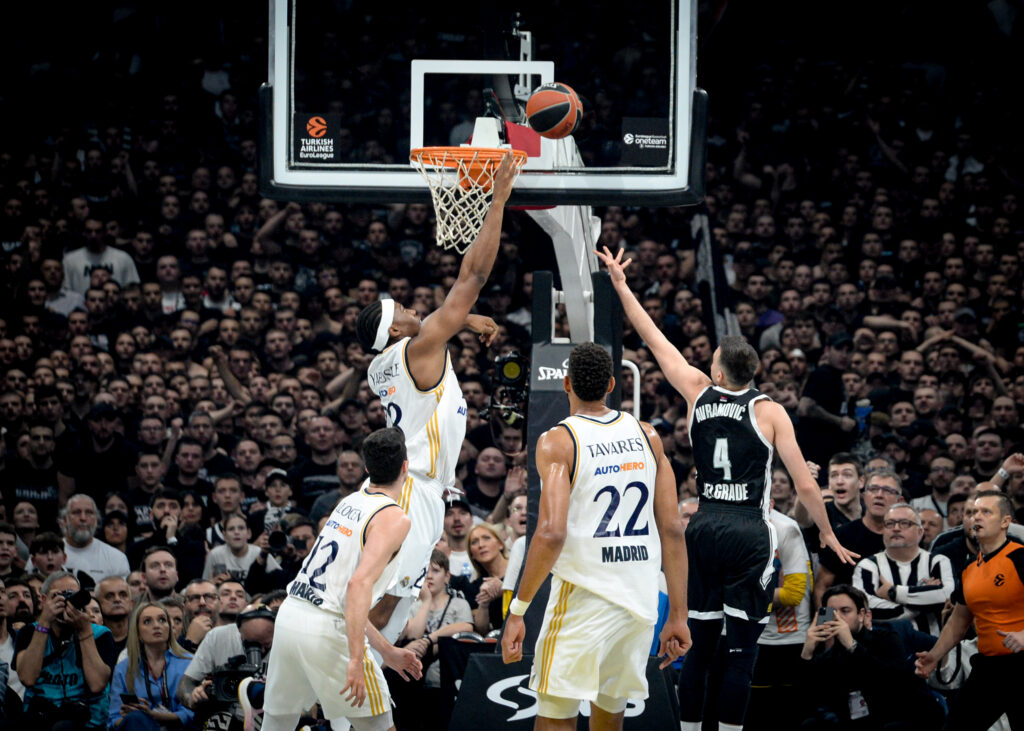 Beograd 21. nmart 2024. Kosarkaska utakmica Partizan Real Madrid u Beograskoj areni Foto:Janko Anđelić