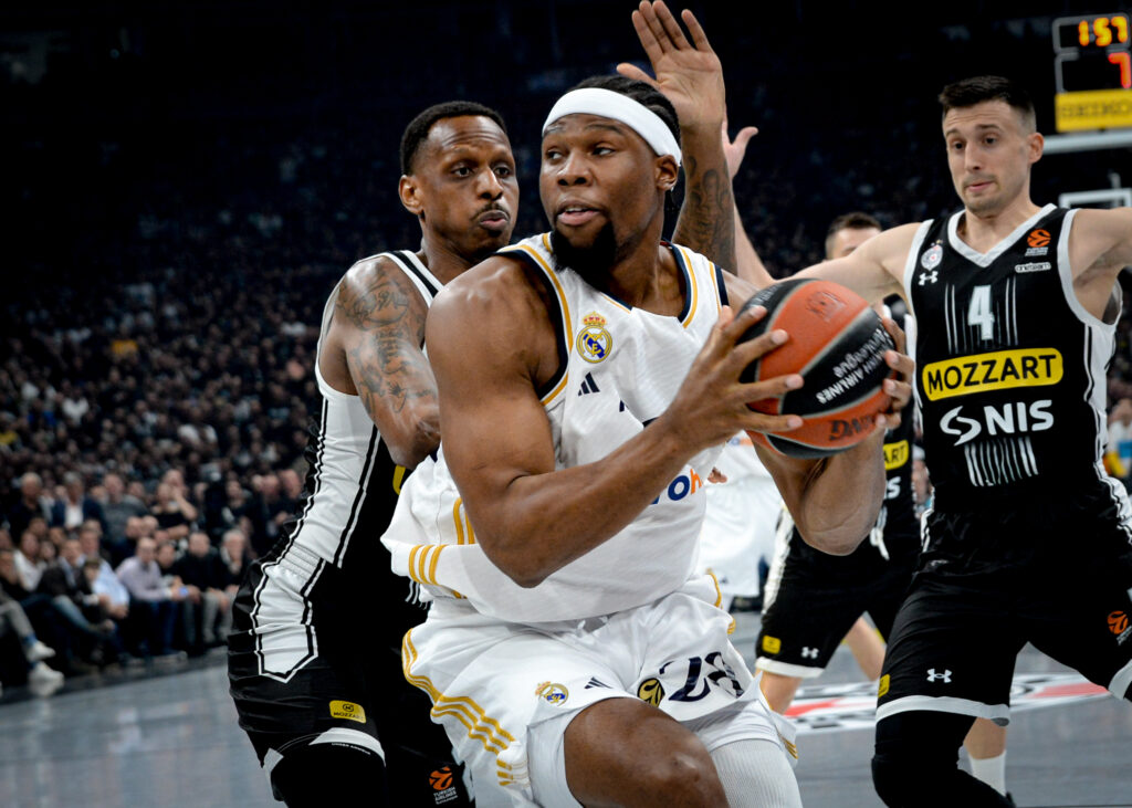 Beograd 21. nmart 2024. Kosarkaska utakmica Partizan Real Madrid u Beograskoj areni Foto:Janko Anđelić