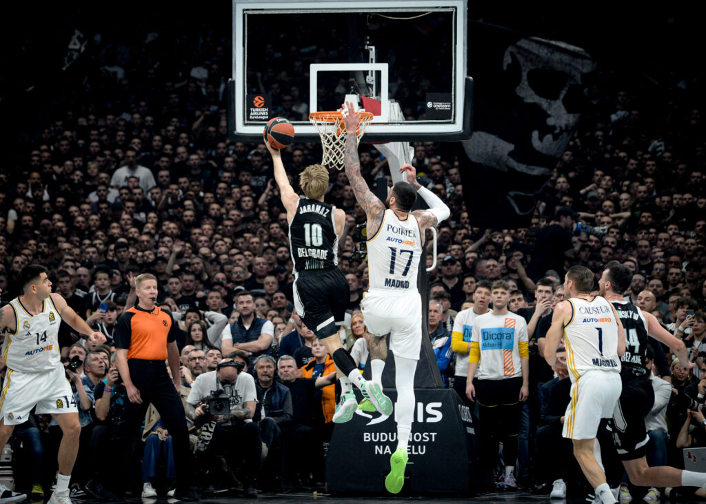 Beograd 21. nmart 2024. Kosarkaska utakmica Partizan Real Madrid u Beograskoj areni Foto:Janko Anđelić