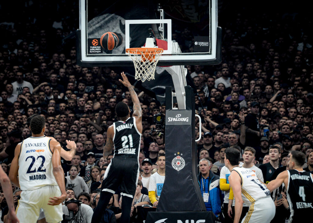 Beograd 21. nmart 2024. Kosarkaska utakmica Partizan Real Madrid u Beograskoj areni Foto:Janko Anđelić