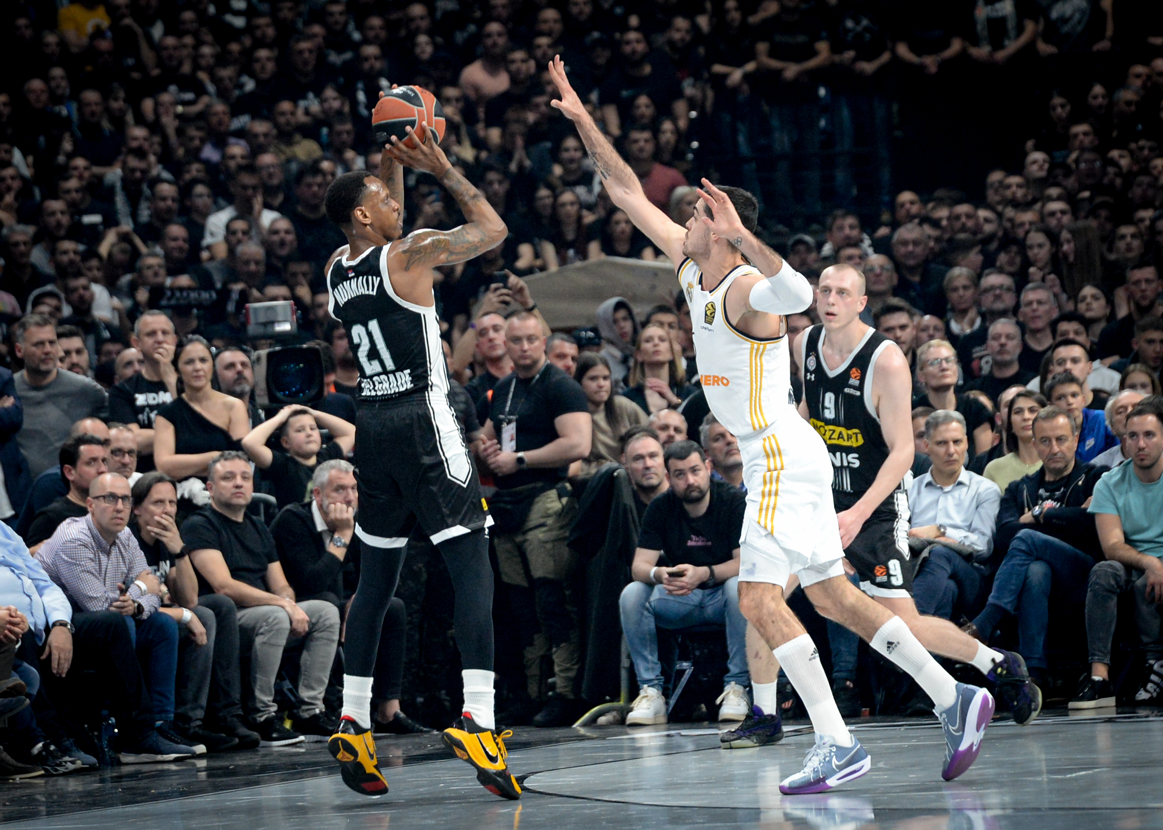 Beograd 21. nmart 2024. Kosarkaska utakmica Partizan Real Madrid u Beograskoj areni Foto:Janko Anđelić