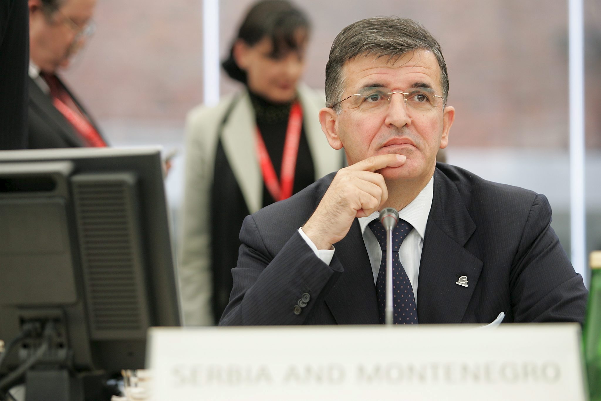 President of Serbia and Montenegro Svetozar Marovic attends a plenary session