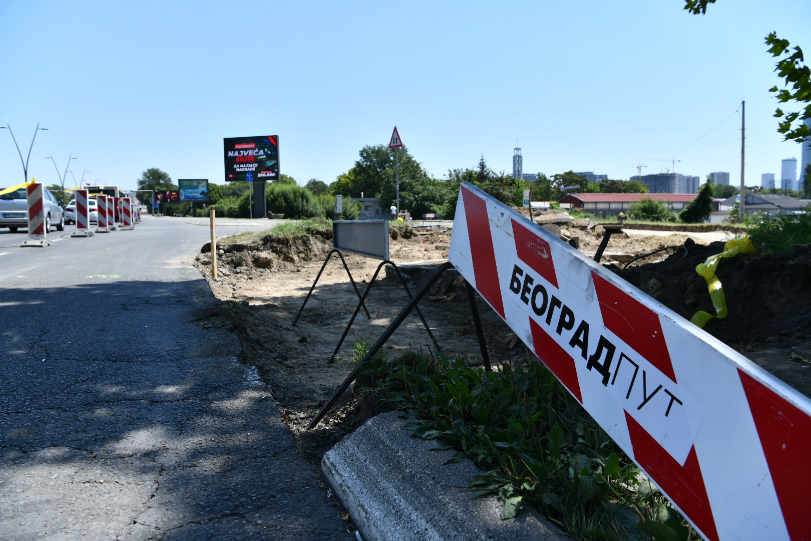 Beograd 10.07.2024. Radovi kod Ušća, ušće, ulica Foto: Vesna Lalić/Nova.rs