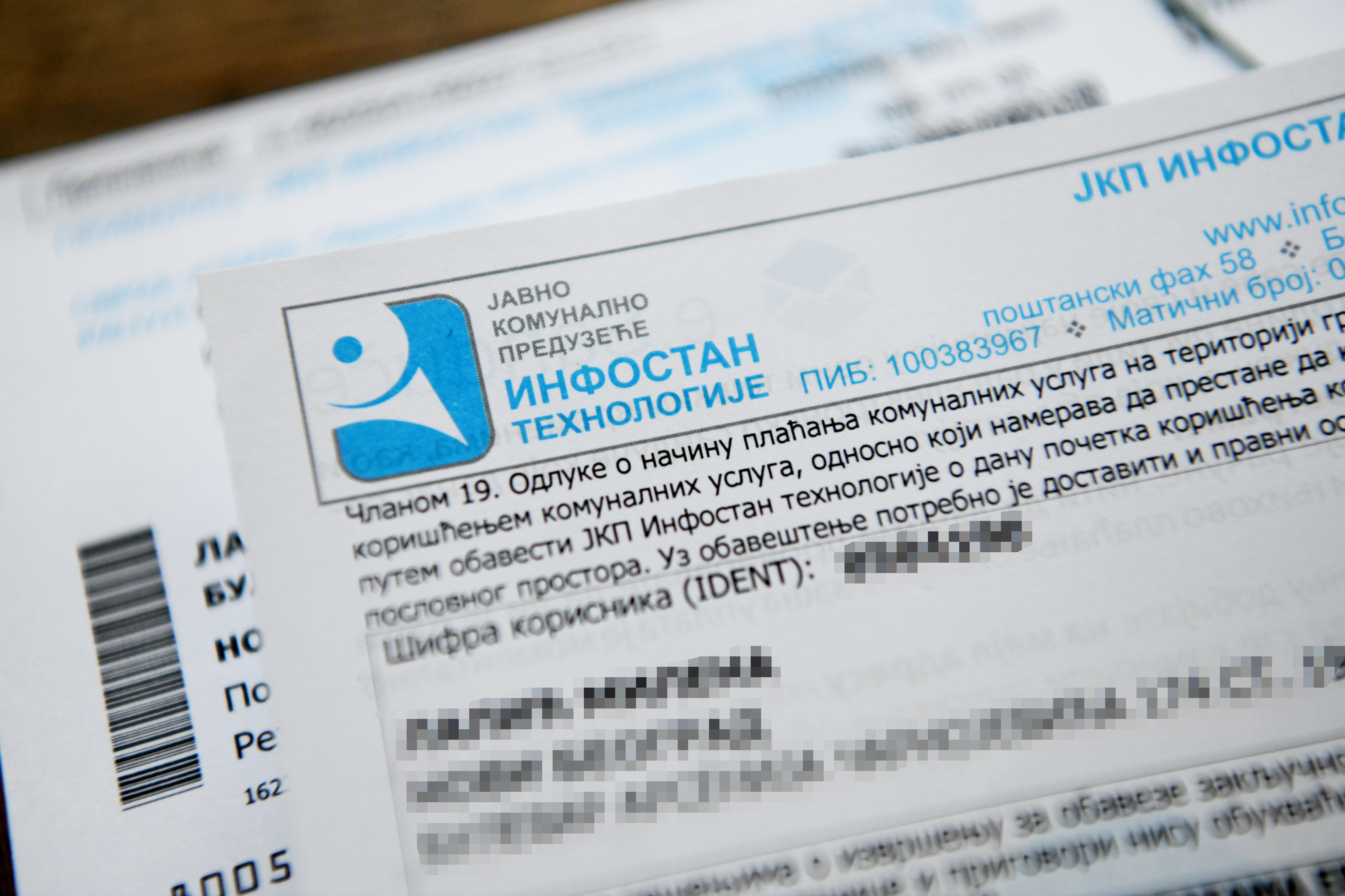 Beograd 21.03.2022. Infostan, račun, računi, komunalije, ilustracija Foto: Vesna Lalić/Nova.rs
