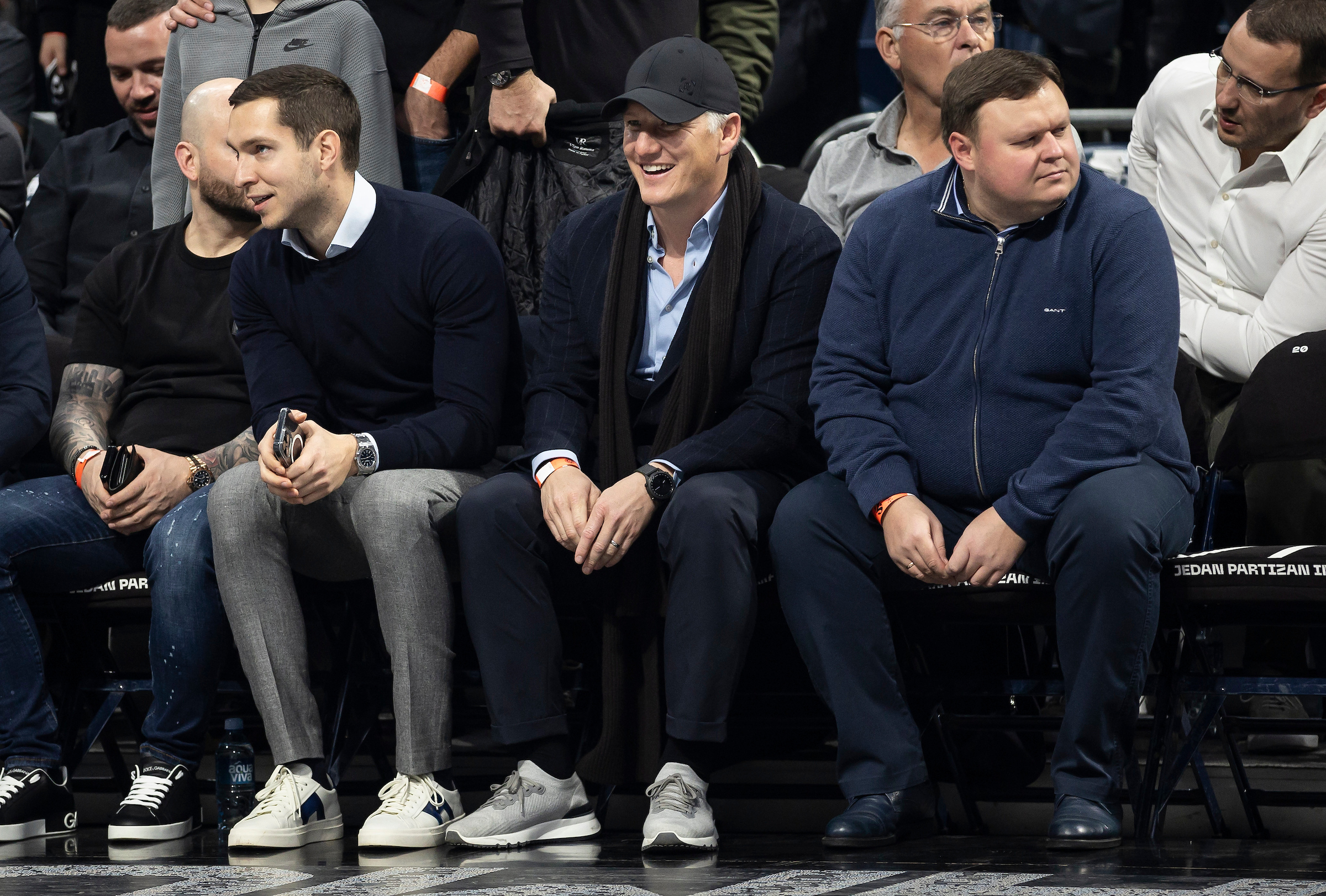 during the 2023/2024 Turkish Airlines EuroLeague match between Partizan Mozzart Bet Belgrade and Bayern Munich at Stark Arena on February 08, 2024 in Belgrade, Serbia. (Photo by Srdjan Stevanovic/Starsport.rs ©)