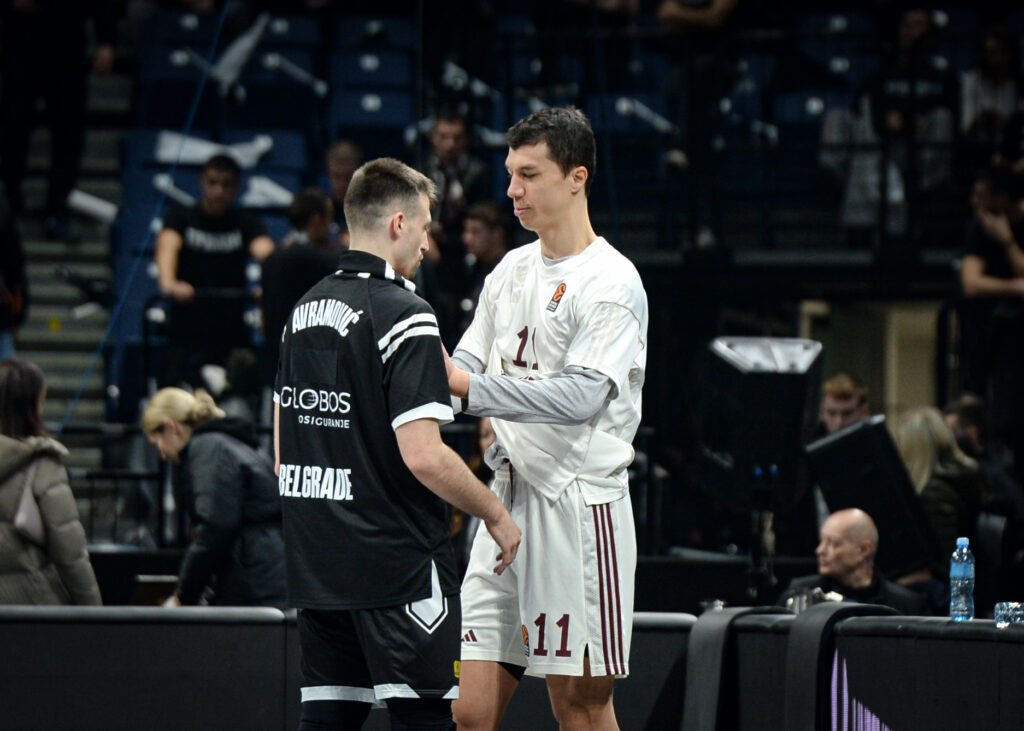 Beograd 08. februar 2024. Kosarkaska utakmica  izmedju Partizan Mozzart Bet Beograd i Bajern Minhen u Štark areni Foto:Janko Andjelić