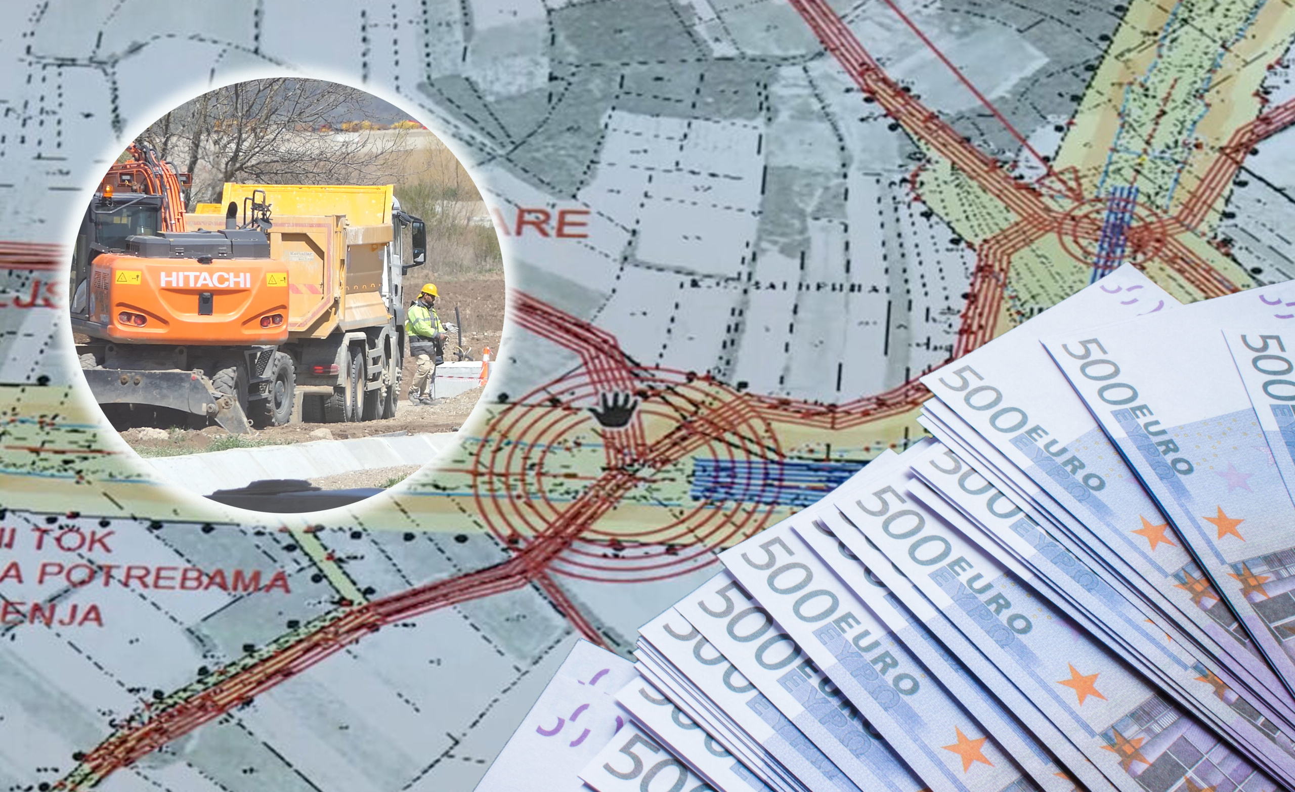 astronomska cena saobraćajnice Vožd Karađorđe, odnosno Šumadijskog koridora... neki radovi,... može i mapa i neke pare.