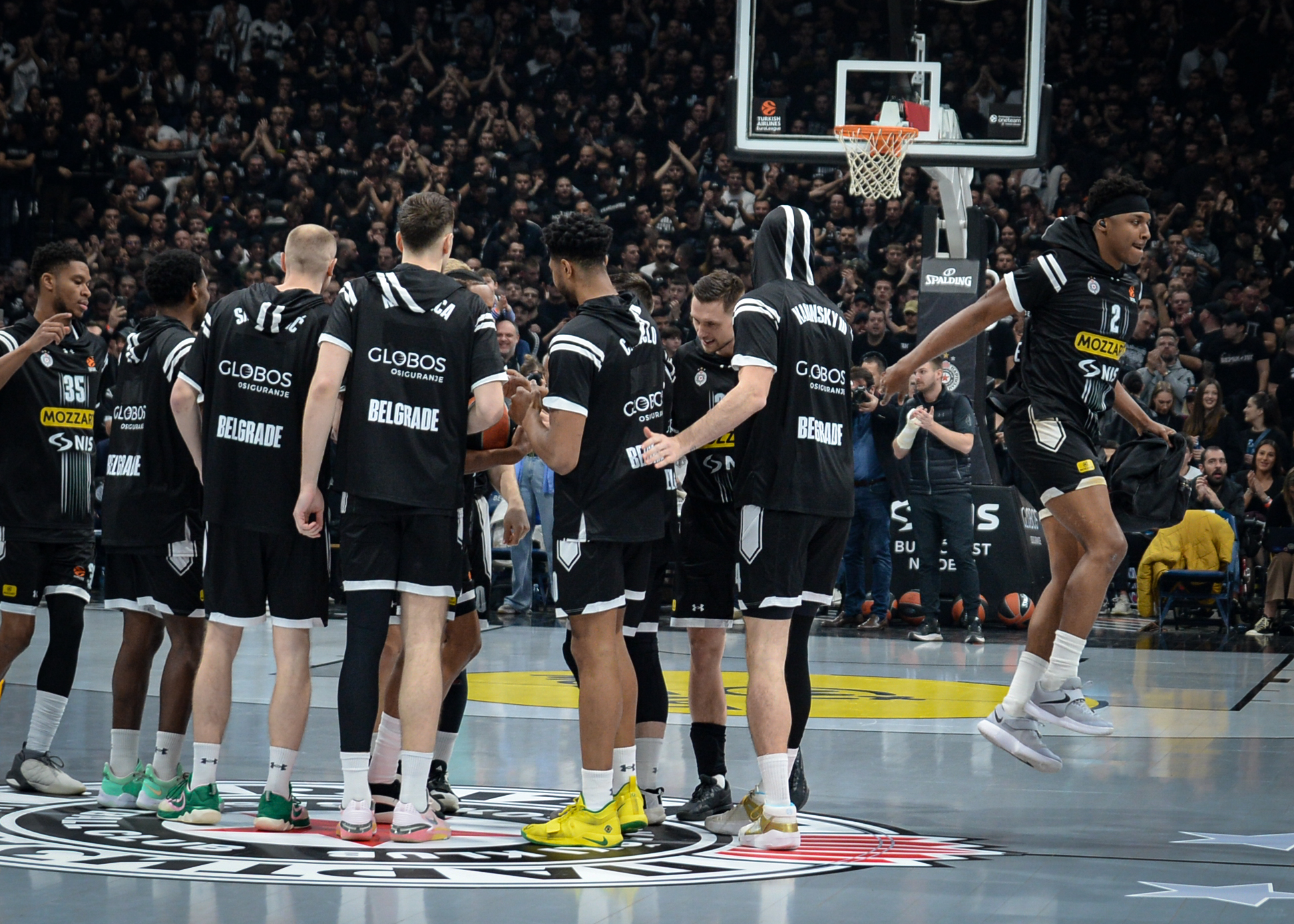 Beograd 08. februar 2024. Kosarkaska utakmica  izmedju Partizan Mozzart Bet Beograd i Bajern Minhen u Štark areni Foto:Janko Andjelić