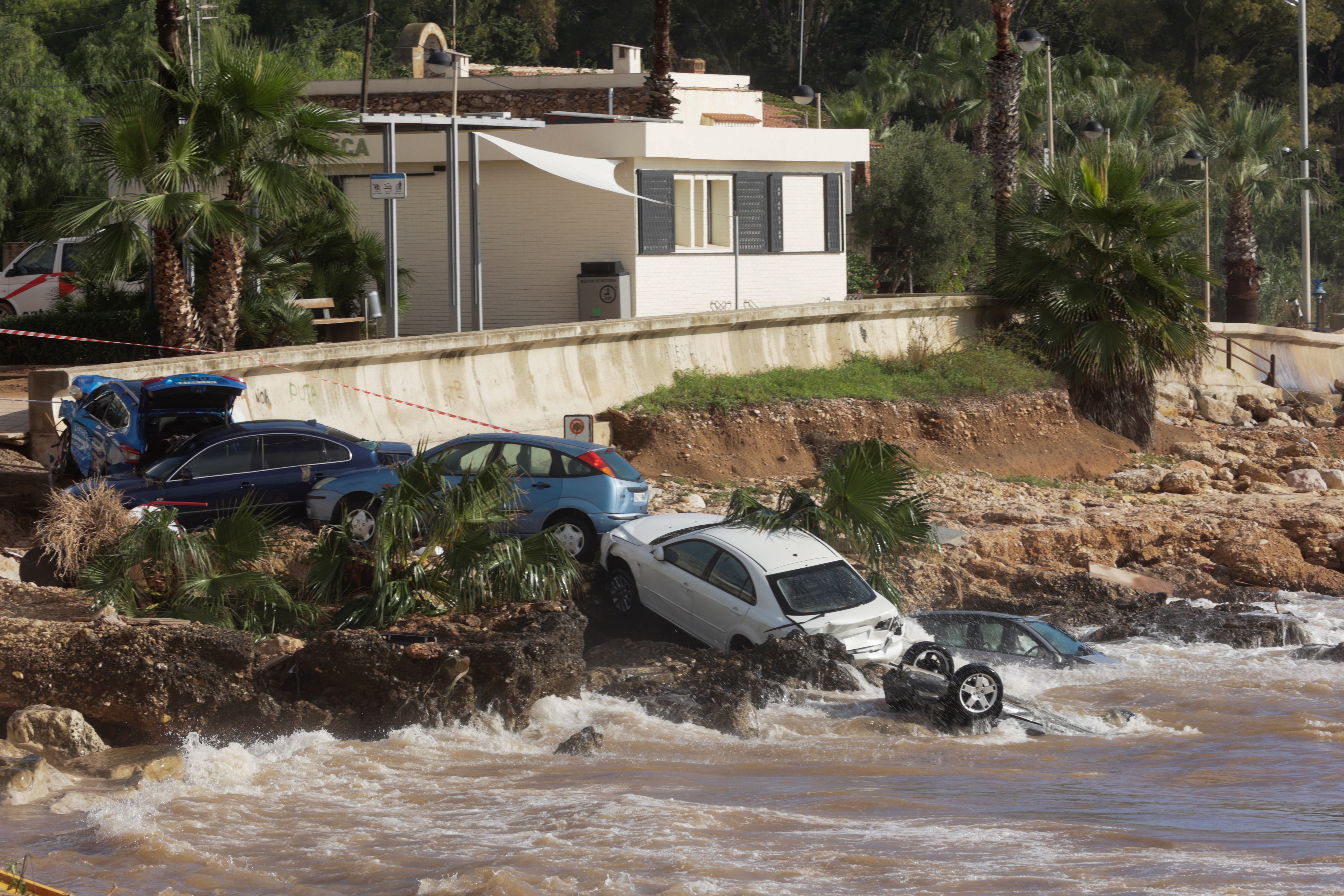 Španija poplava Heavy rains cause damages in Catalonia