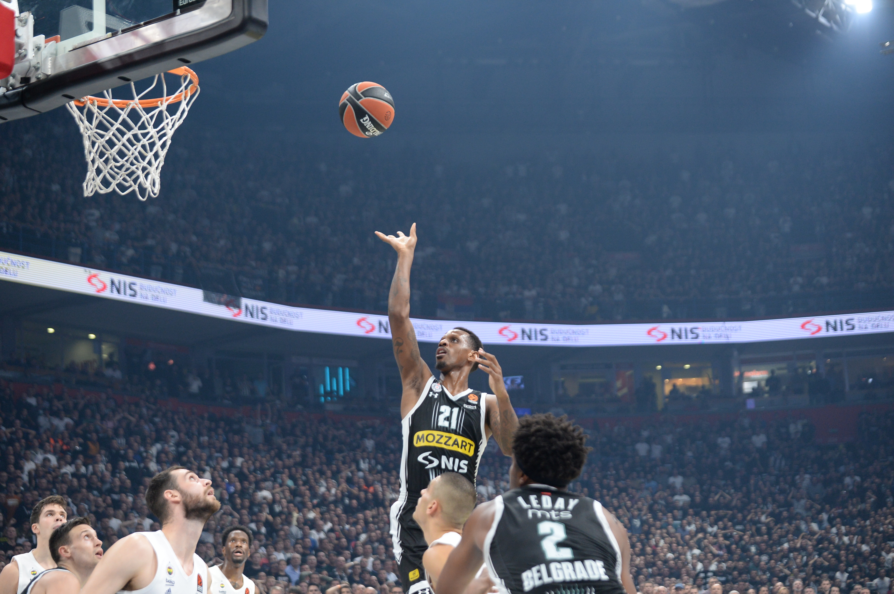 Beograd, 9.novembar 2023. Partizan, Fenerbahče, Evrolig, Arena, James Nunnally
Foto: Janko Anđelić